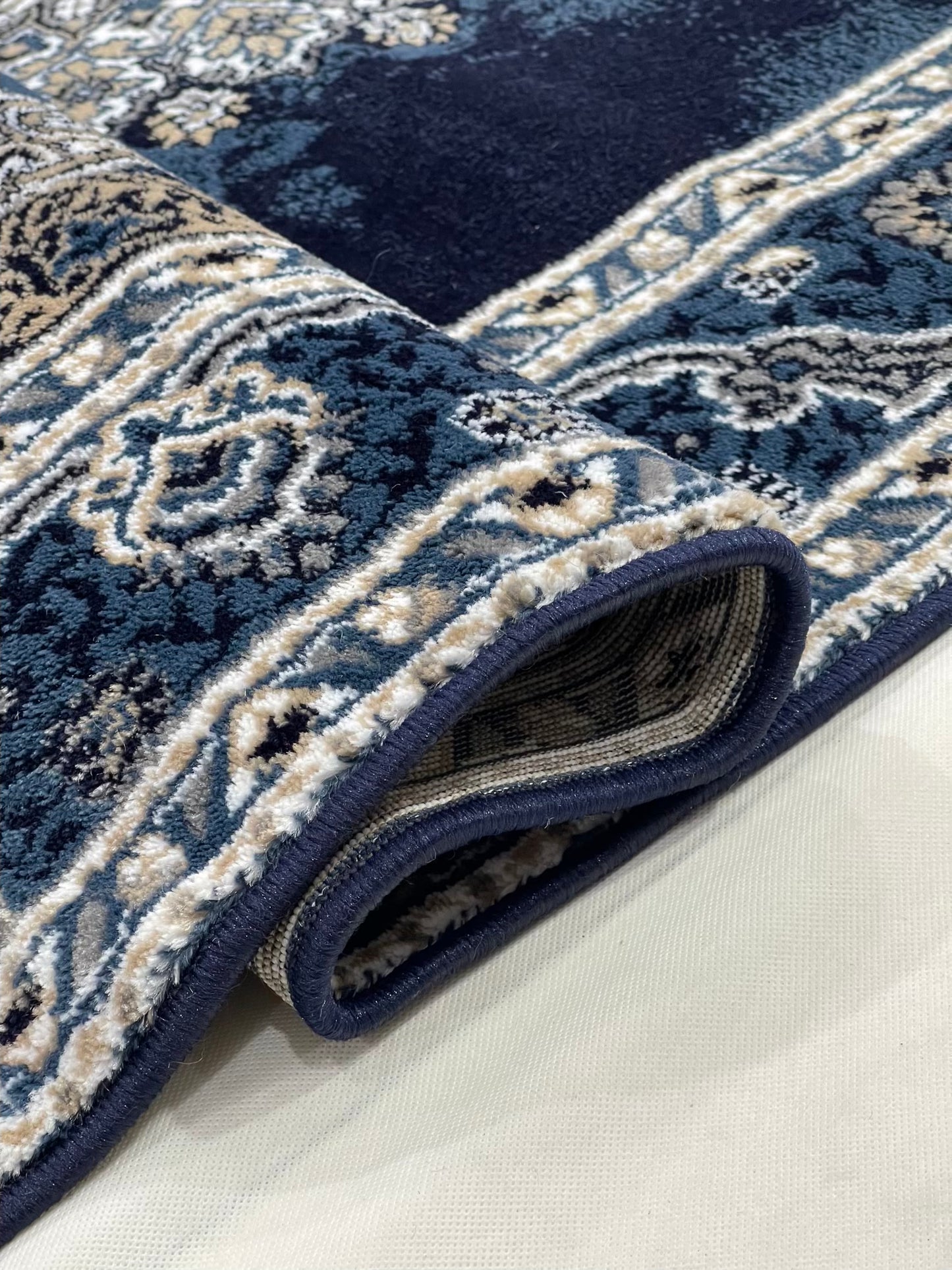 Persian Polypropylene Rug,back woven(Article-22-Blue)