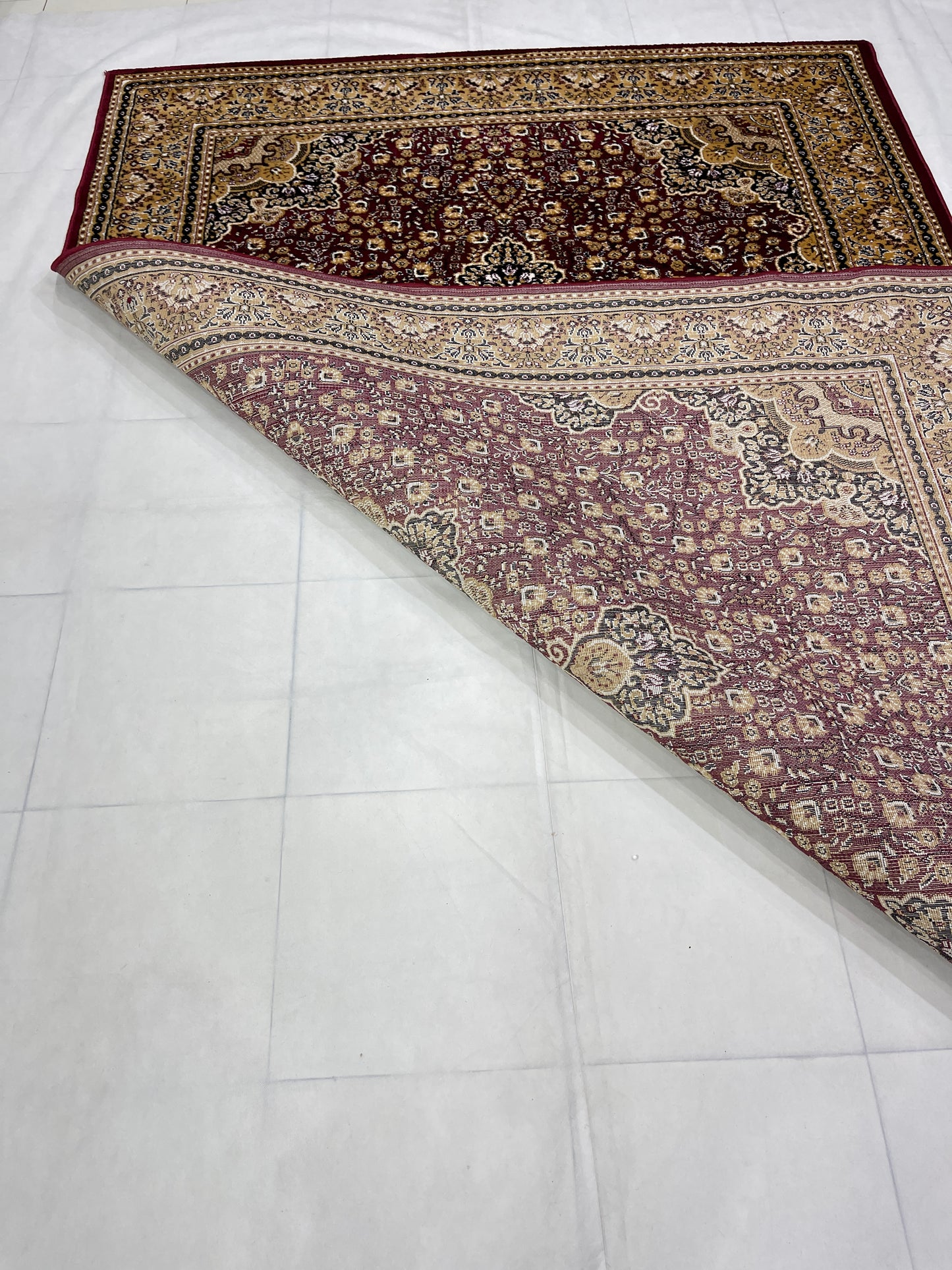 Persian polypropylene Rug,back woven(Article-04-Red)