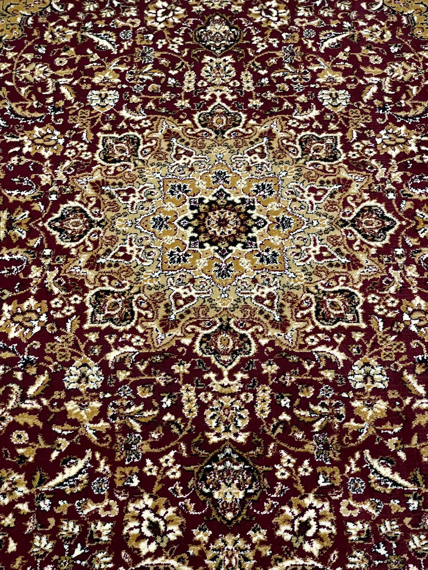 Persian polypropylene Rug,back woven(Article-20-Red)