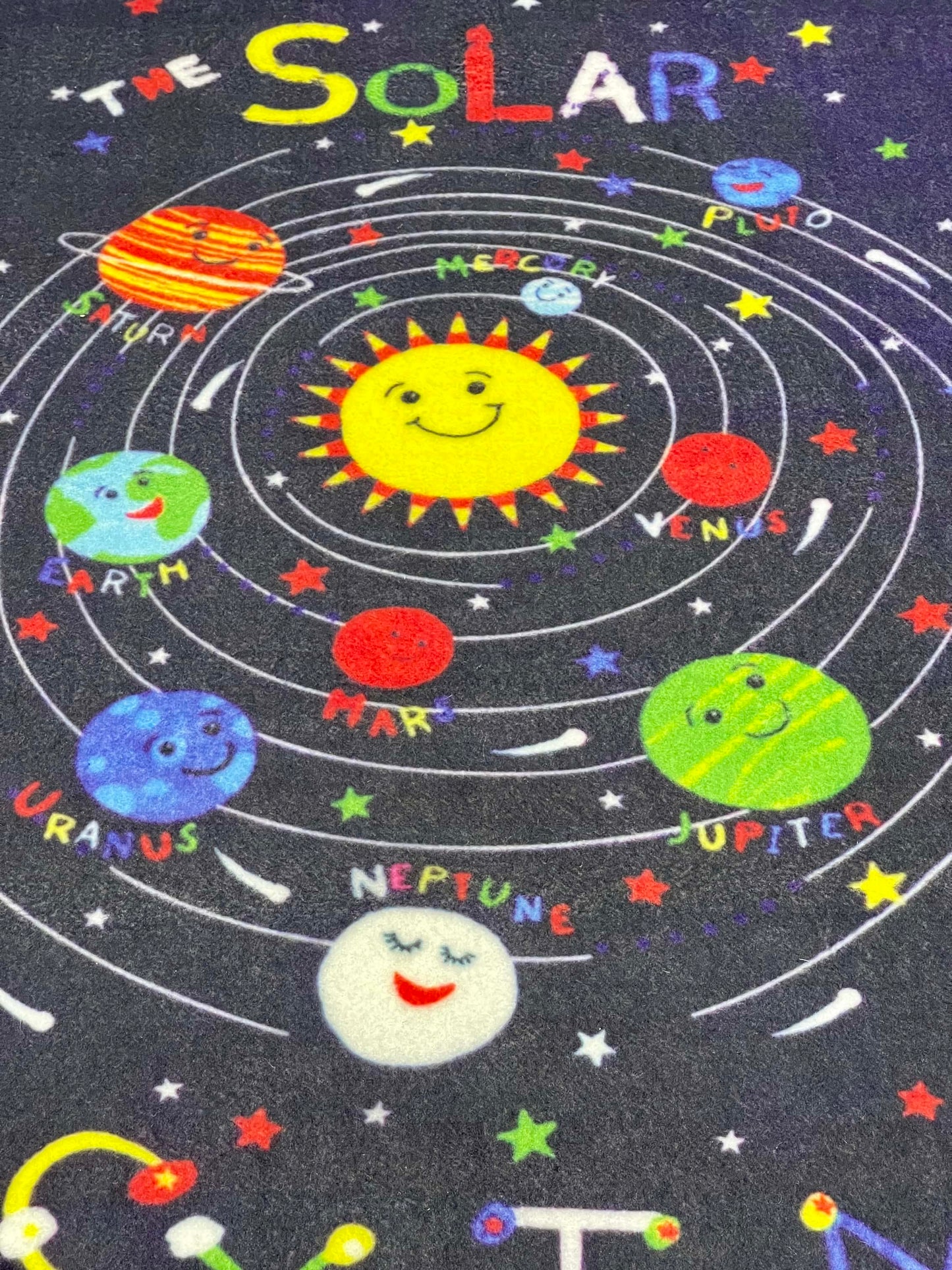 TPR Non Woven Rugs For Kids Room
Article-10-Black , Blue