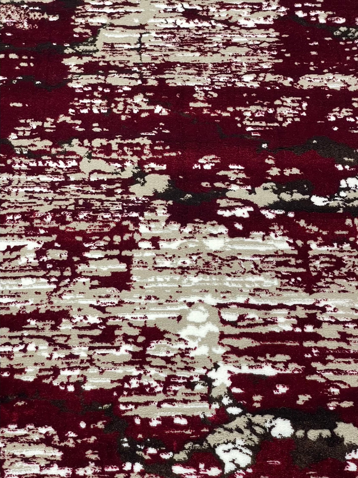 Pakistani Silk Woven Rug.(Article-1551-Red) Size : 4 ft width x 5.6 ft length