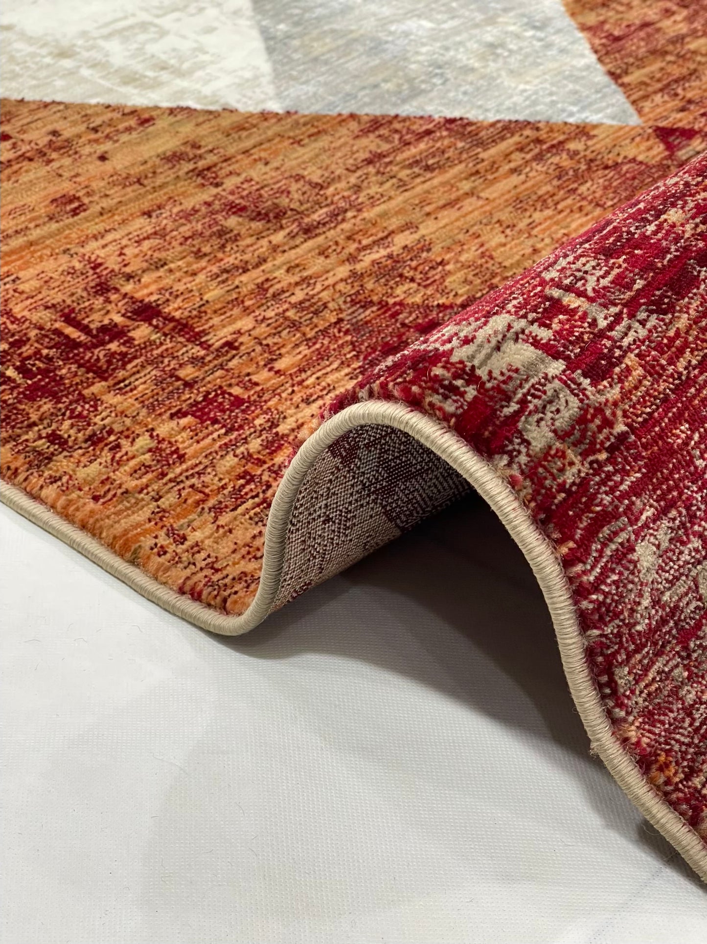 Turkish Polypropylene Silk.(Article-1671-Rust ,Multi )
Size : 5ft width x 7.3ft length (160 cm x 225cm)