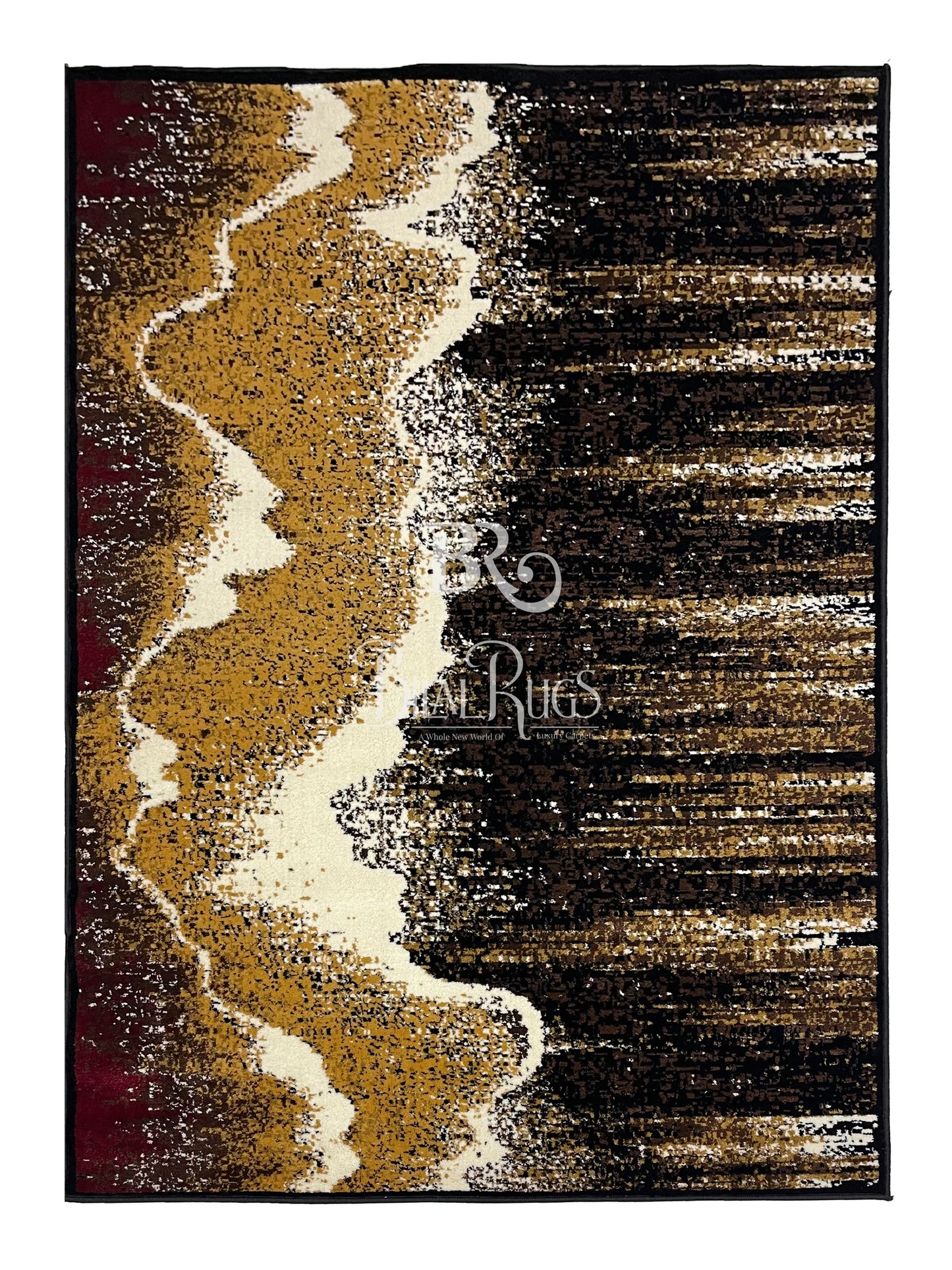 Modern polypropylene Rug,back woven(Article-670-Black)
Size : 5ft width x 7.3ft length (150cm x 220cm)