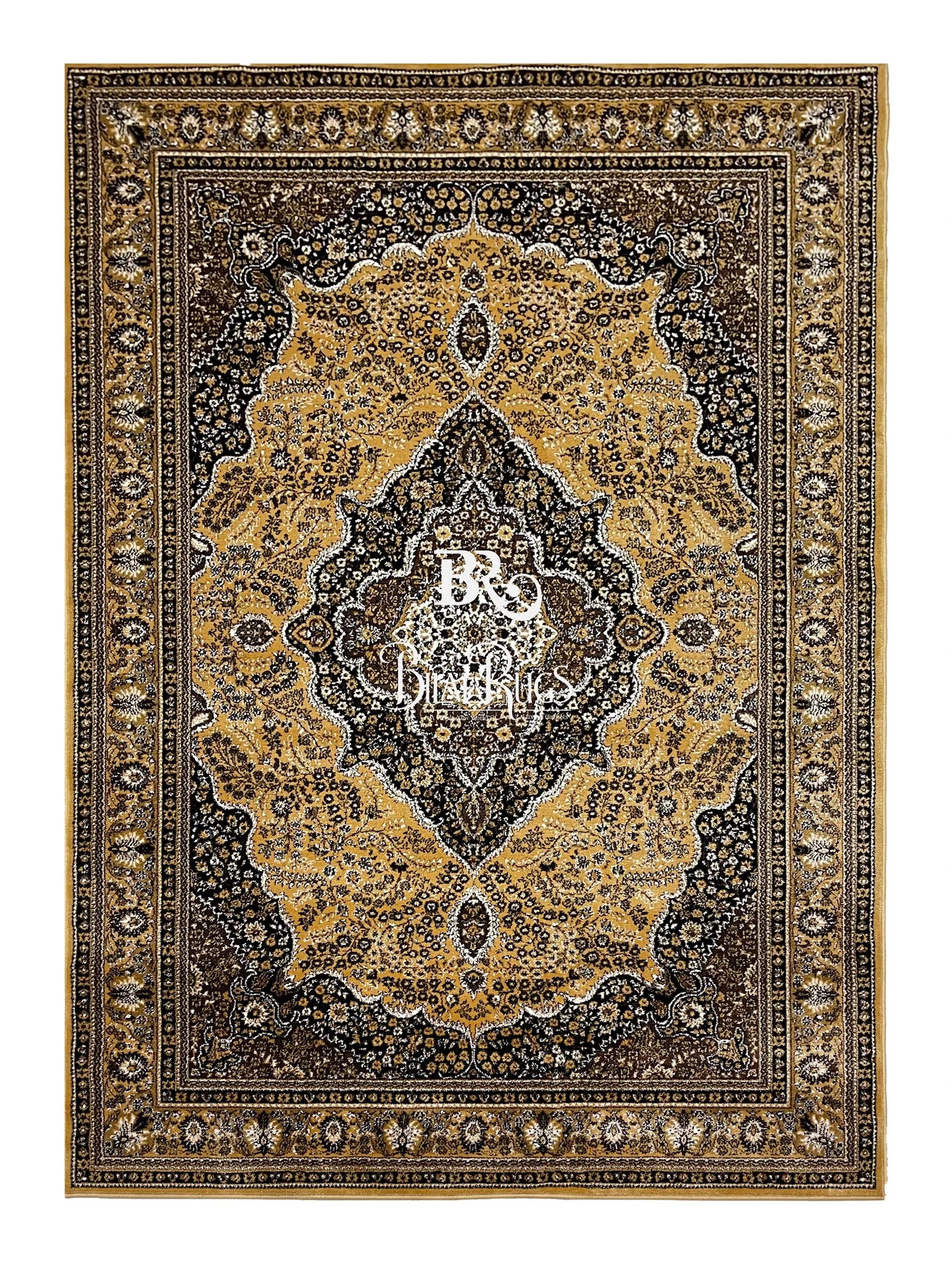 Persian polypropylene Rug,back woven(Article-25-Gold  )