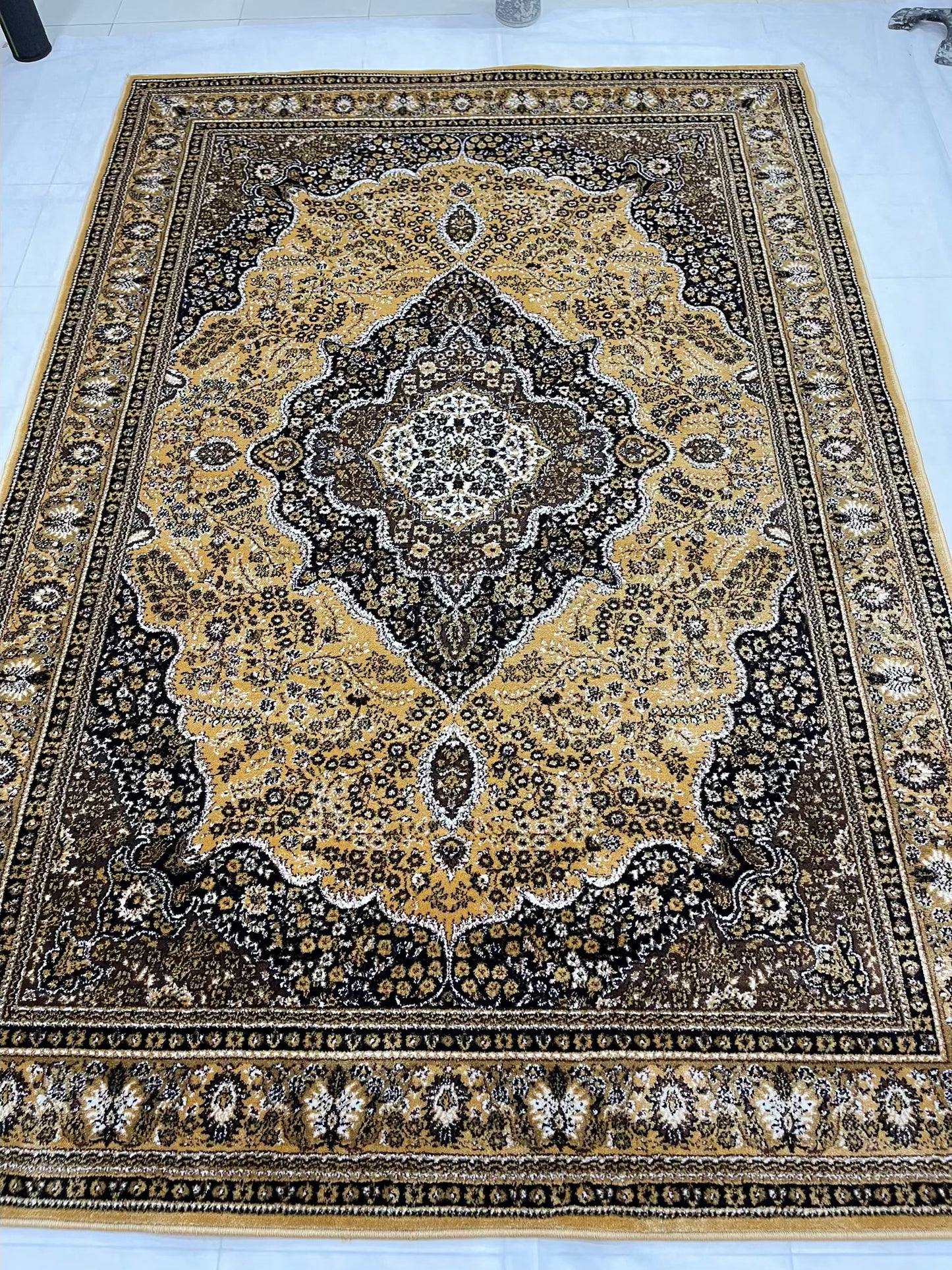 Persian polypropylene Rug,back woven(Article-25-Gold  )
