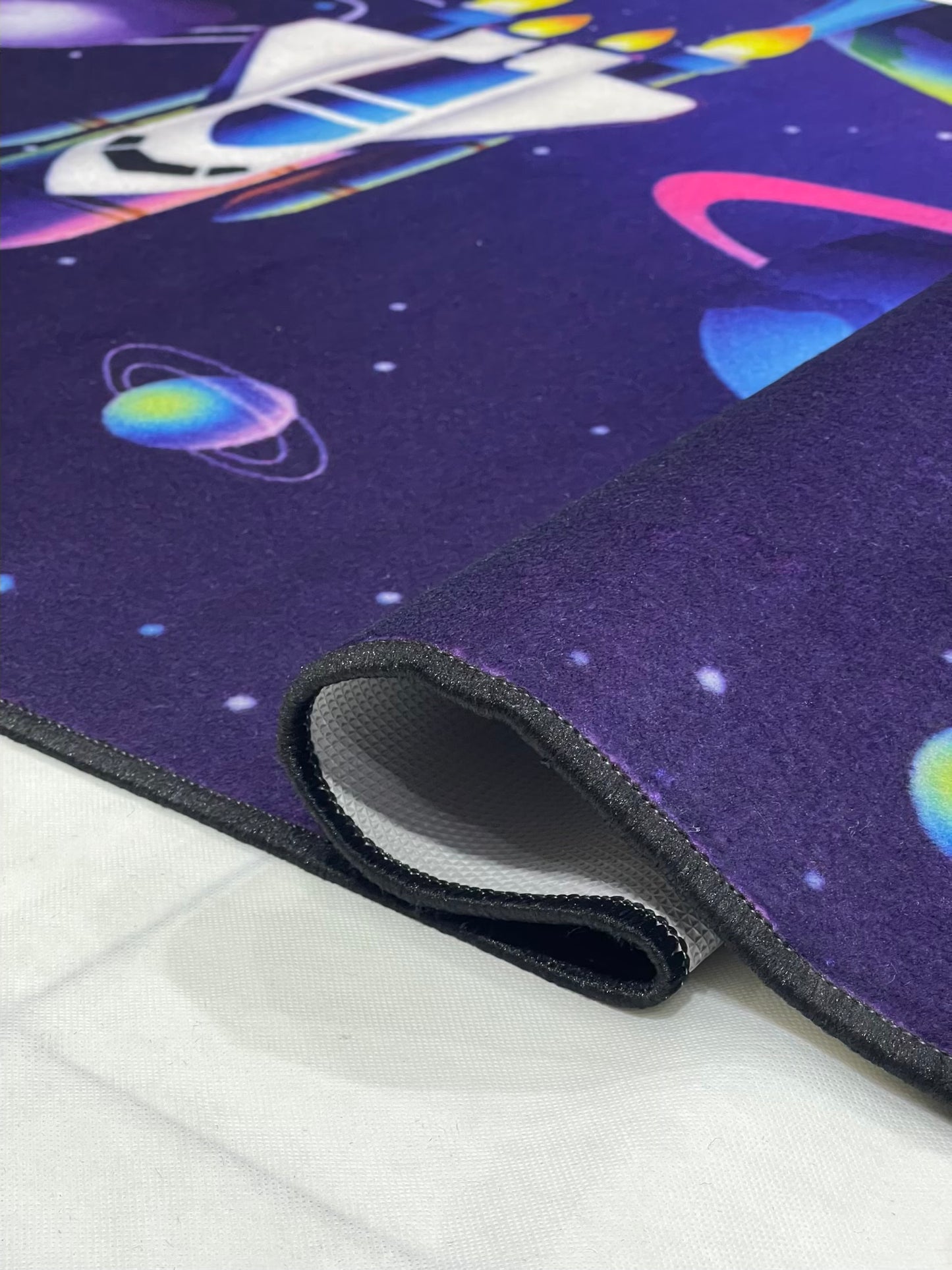 TPR Non Woven Rugs For Kids Room
Article-31-Purple ,Blue