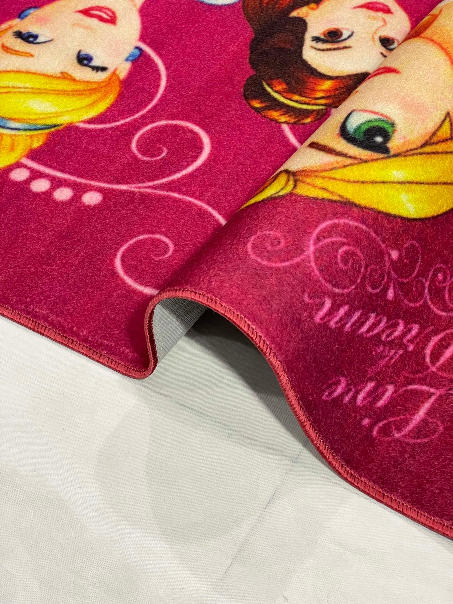 TPR Non Woven Rugs For Kids Room Article-75-Pink