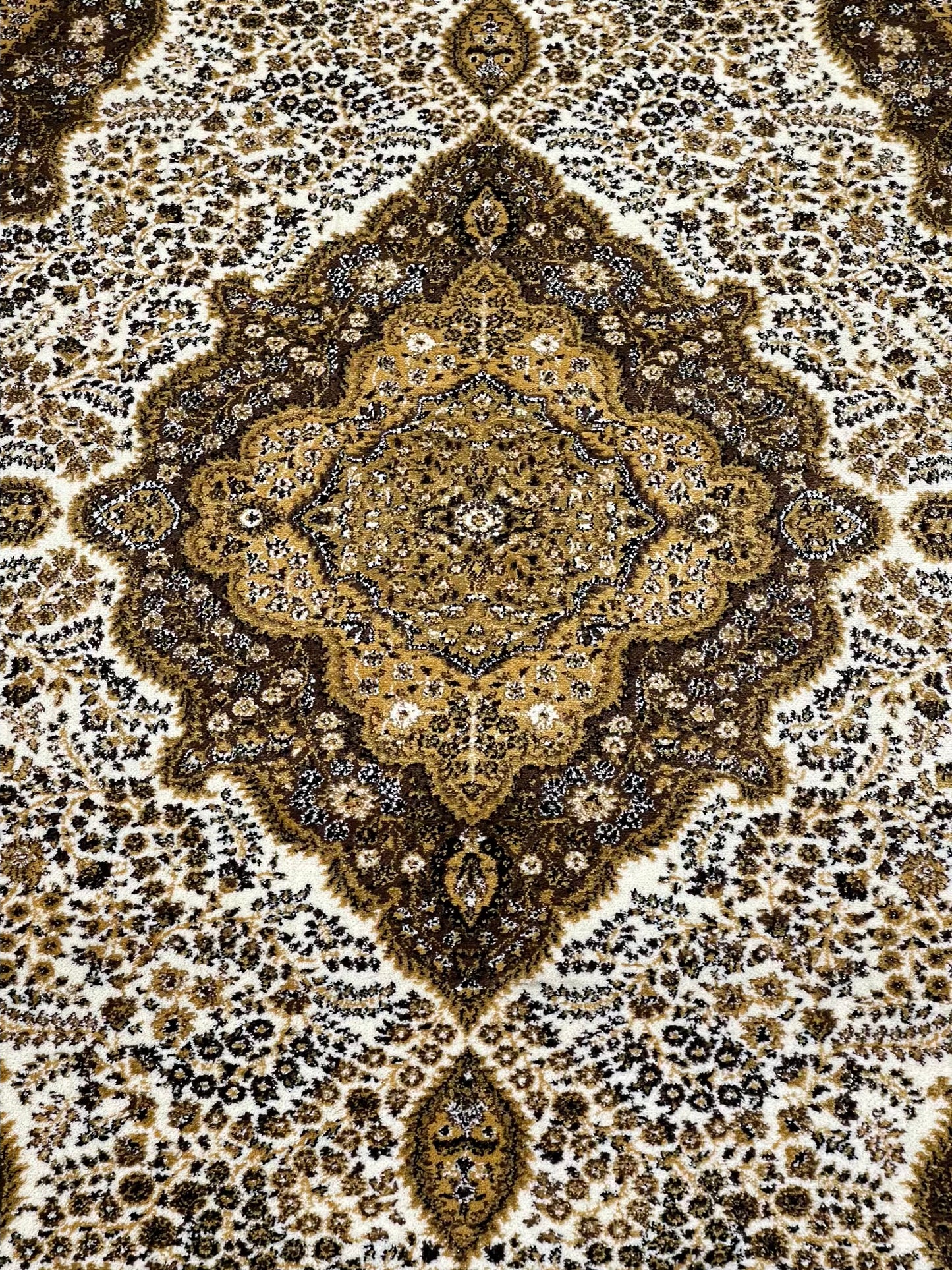Persian polypropylene Rug,back woven(Article-25-Off white)