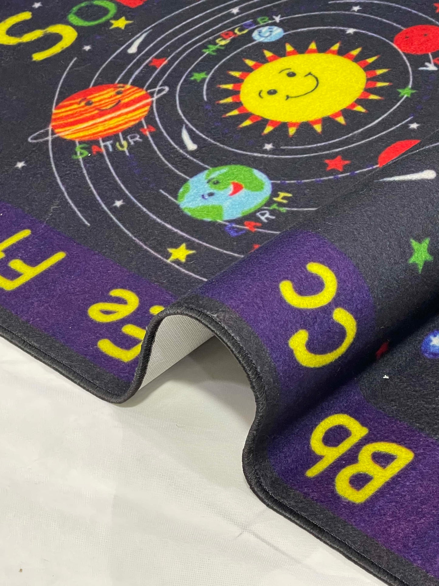 TPR Non Woven Rugs For Kids Room
Article-10-Black , Blue