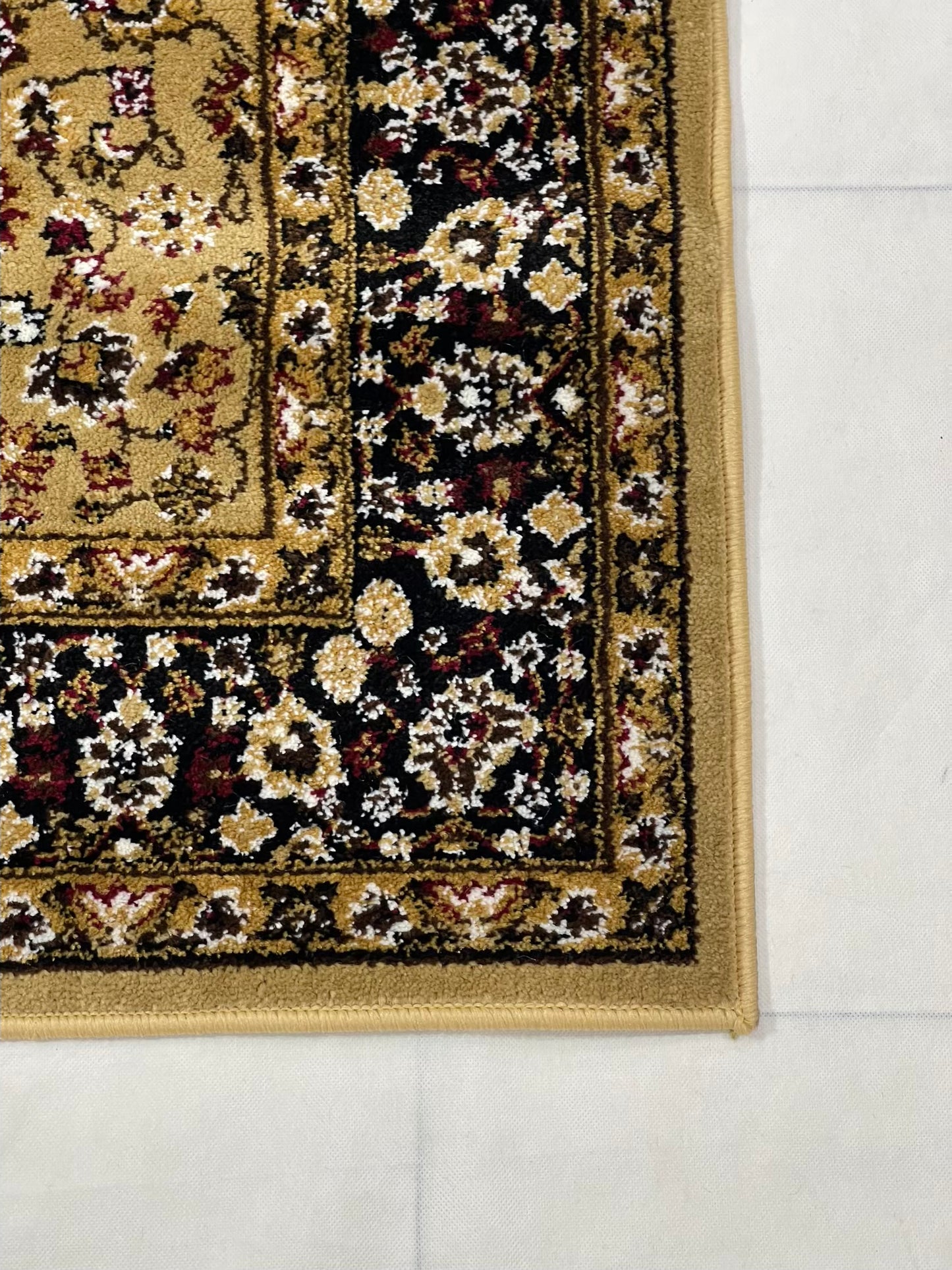 Persian Polypropylene Rug,Woven Back
(Article-140-Beige)
Size : 4 ft width x 5.6 ft length (120 cm x 170 cm)