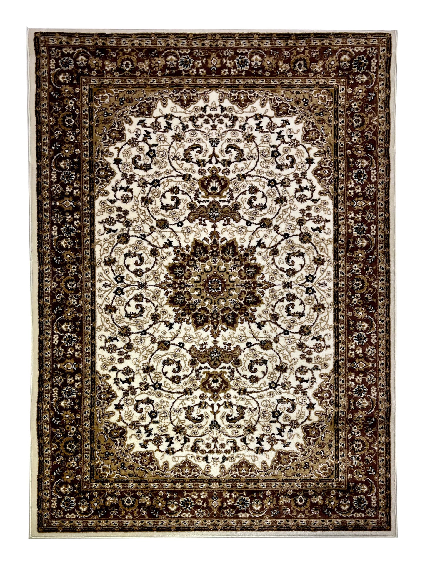Persian polypropylene Rug,back woven(Article-19-Off white)