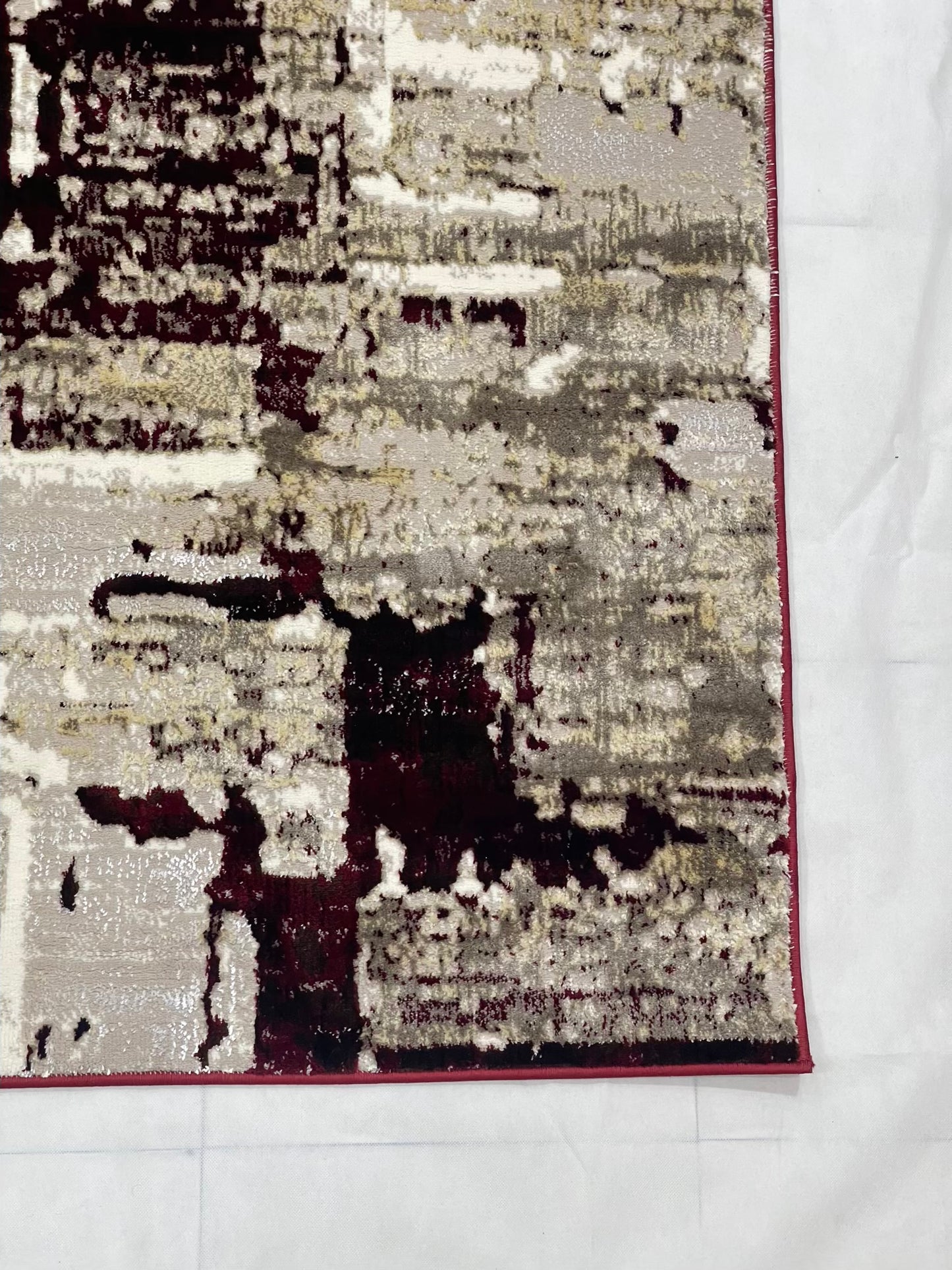 Turkish Top Quality Silk.(Article-1080-Red ) Size: 6.6 ft width x 9.6 ft length (200cm x 290cm)