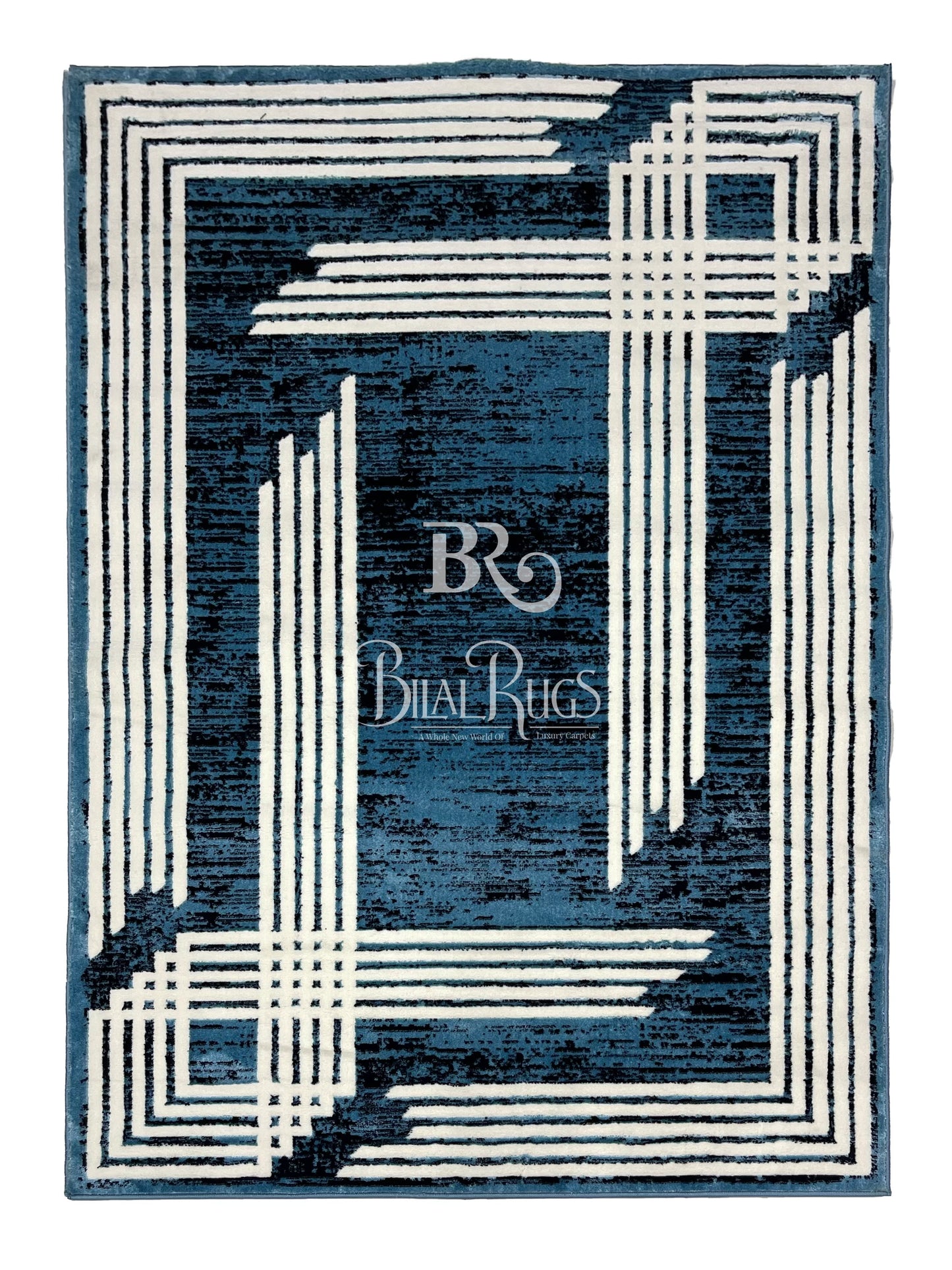 Pakistani Silk Woven Rug.(Article-1455-Feroze) Size : 5ft width x 7.3ft length (150cm x 220cm)