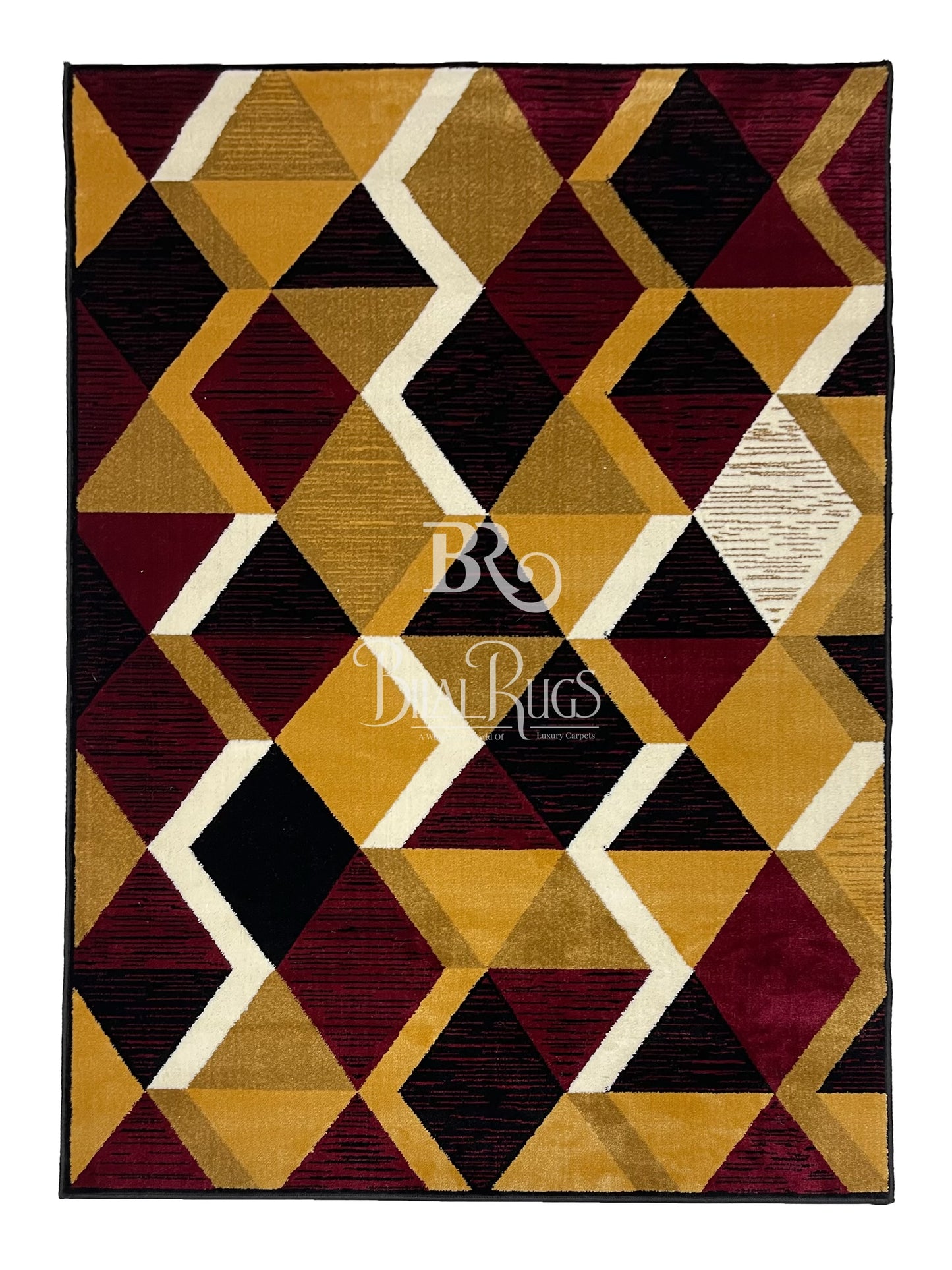 Modern Polypropylene Rug,back woven(Article-1443-black, Multi)
Size : 5ft width x 7.3ft length (150cm x 220cm)