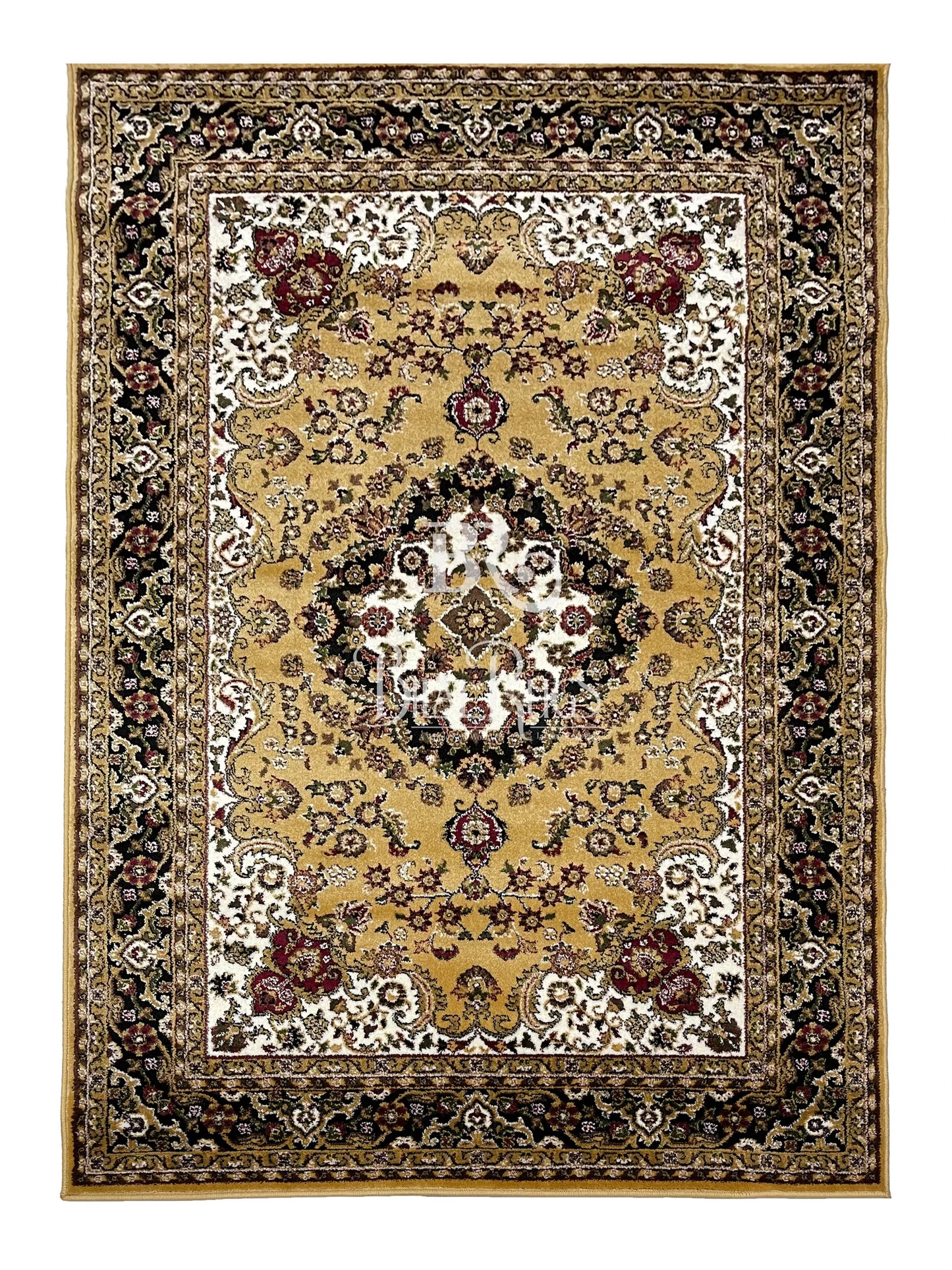Persian Polypropylene Rug,back woven(Article-55-Gold)
Size : 5ft width x 7.3ft length (150cm x 220cm)