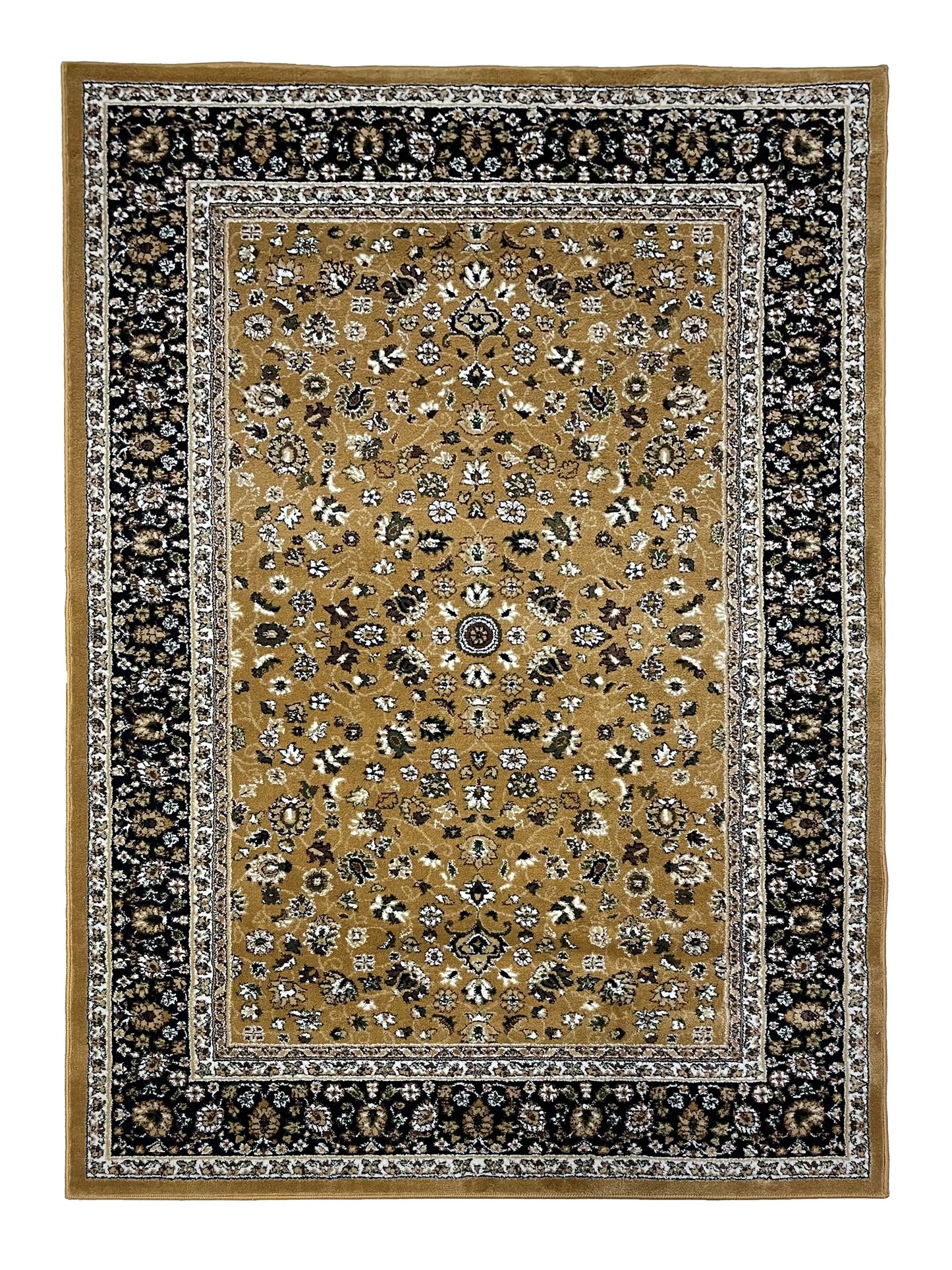 Persian polypropylene Rug,back woven(Article-140-Gold)