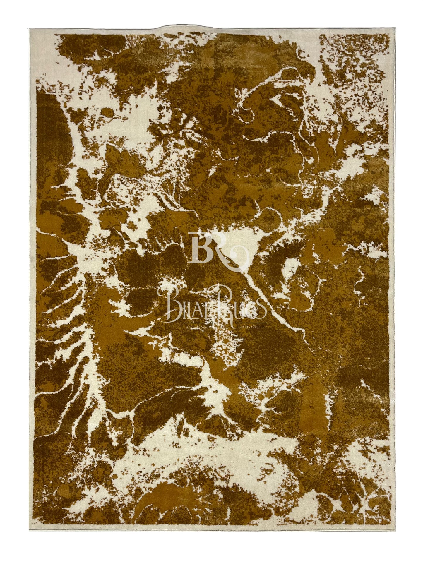 Modern polypropylene Rug,back woven(Article-1221-Off white) Size : 5 ft width x 7.3 ft length ( 150 cm x 220 cm)