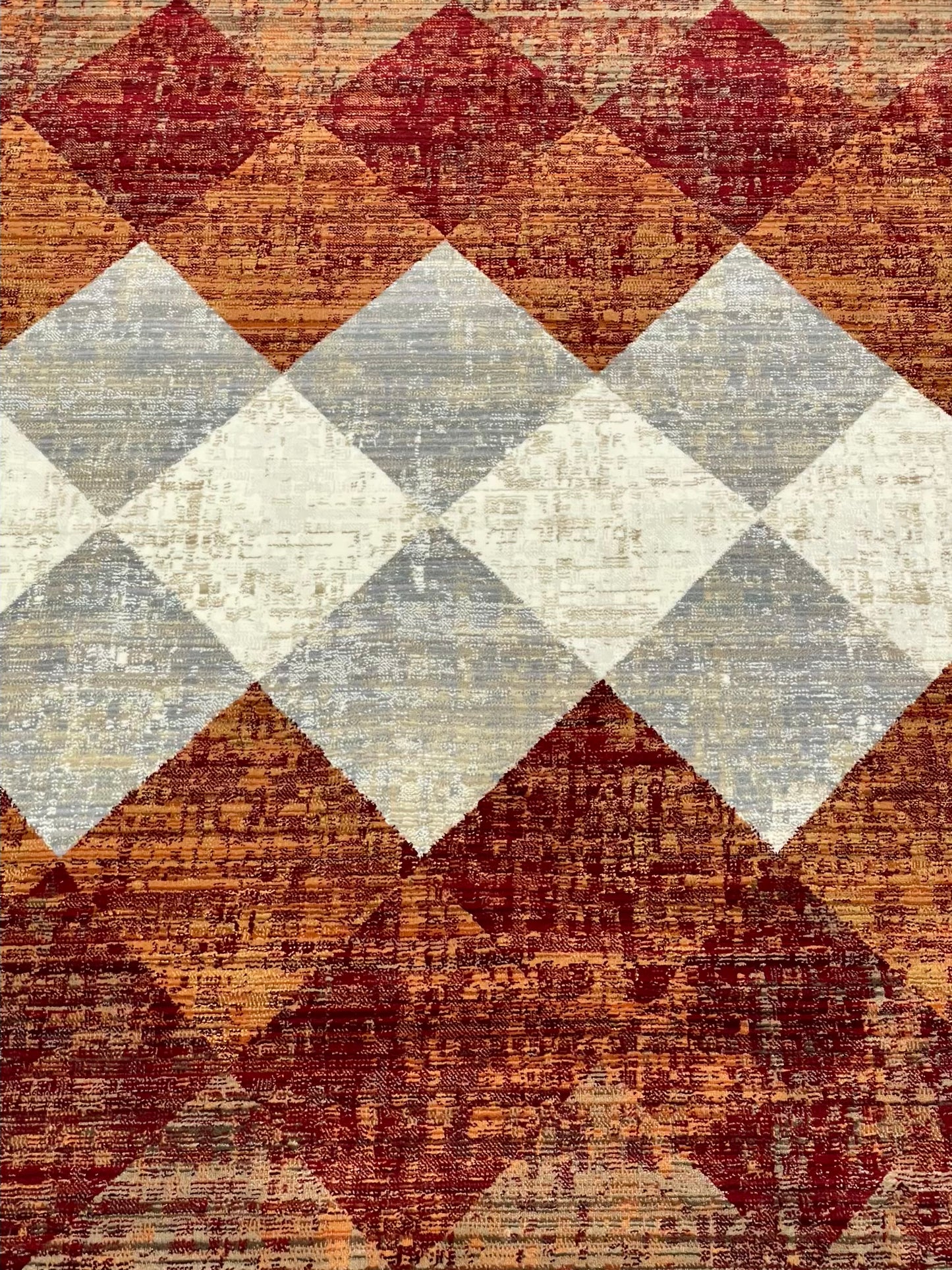 Turkish Polypropylene Silk.(Article-1671-Rust ,Multi )
Size : 5ft width x 7.3ft length (160 cm x 225cm)