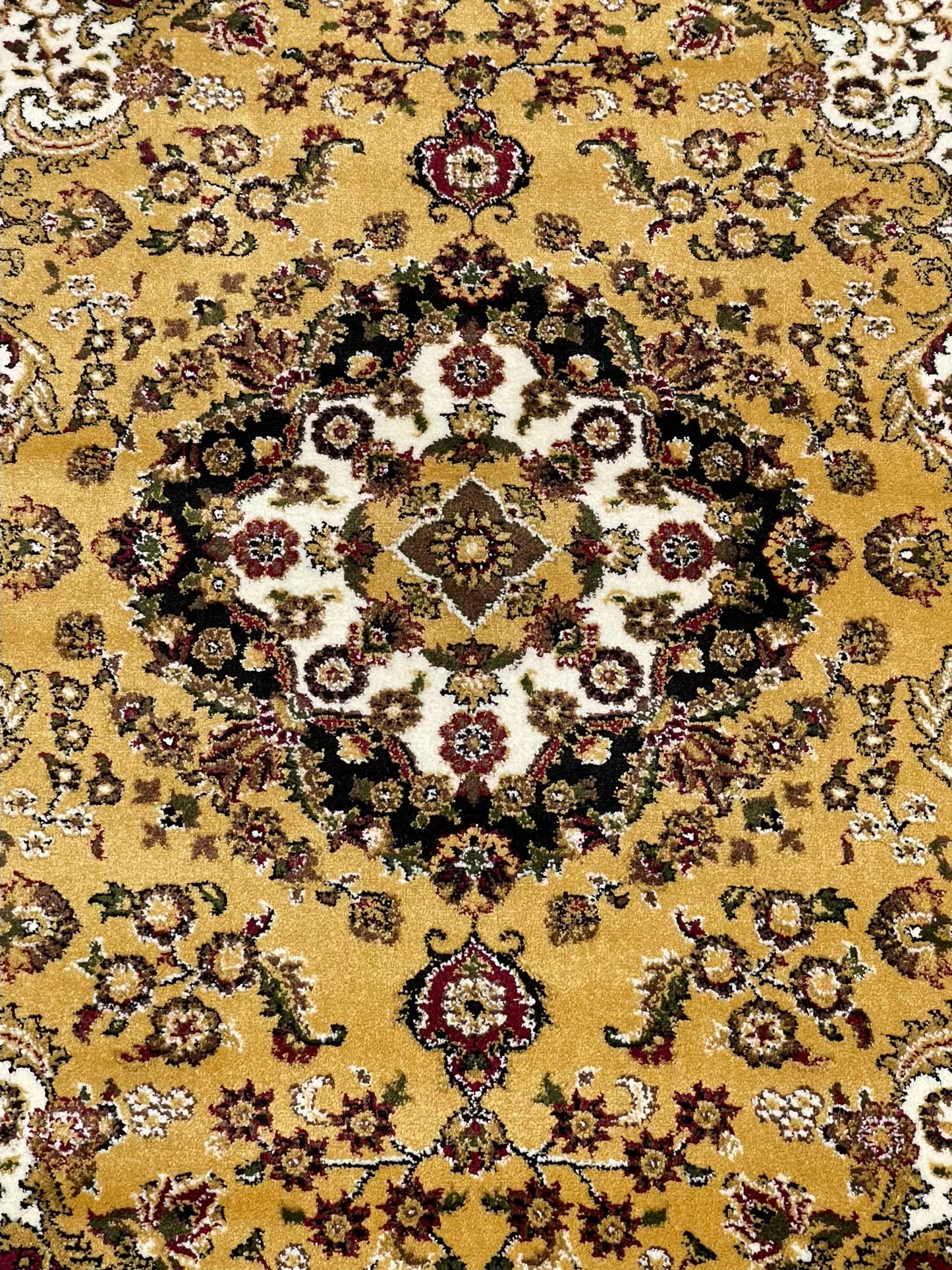 Persian Polypropylene Rug,back woven(Article-55-Gold)
Size : 5ft width x 7.3ft length (150cm x 220cm)