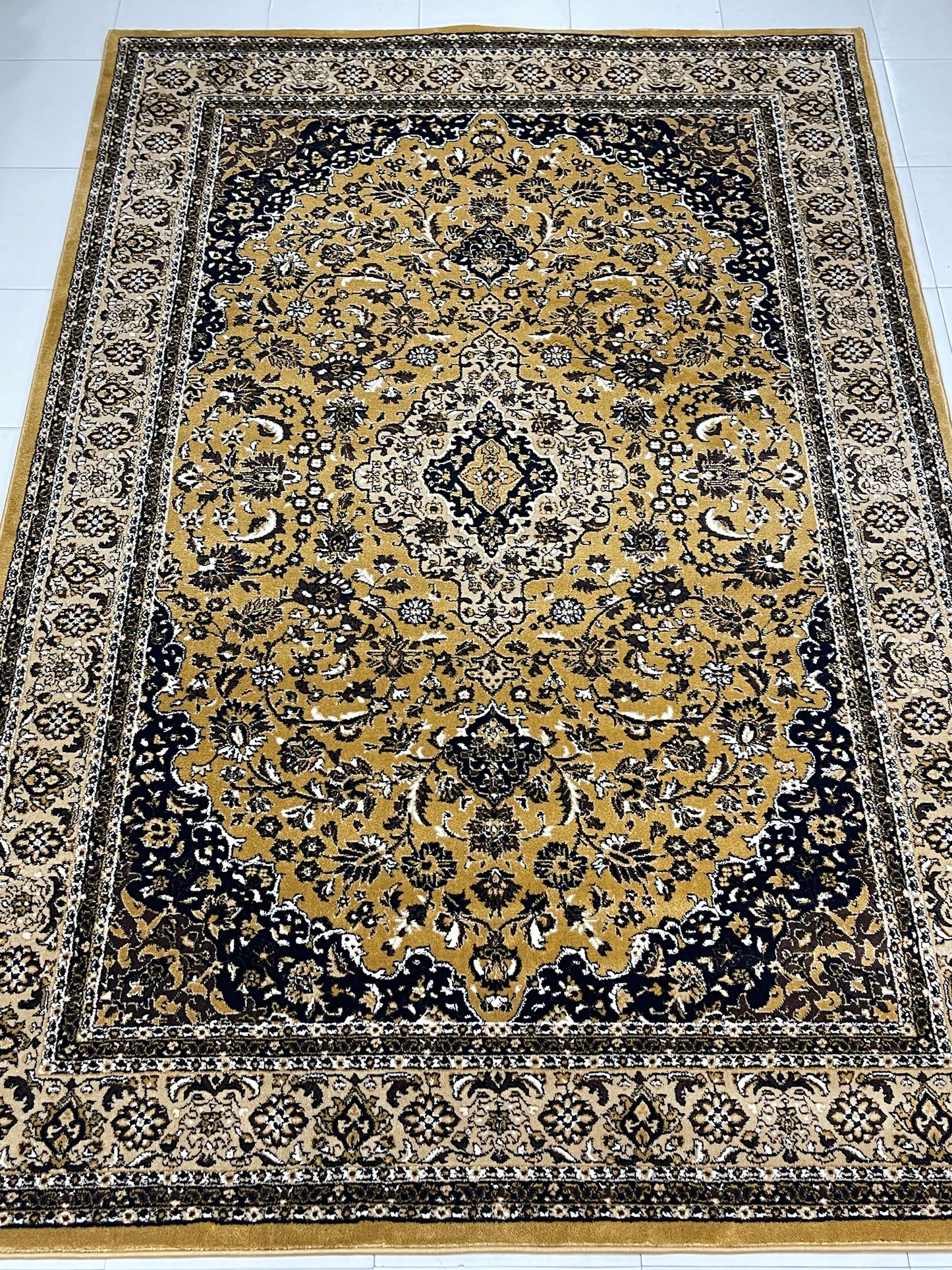 Persian polypropylene Rug,back woven(Article-01-Gold)