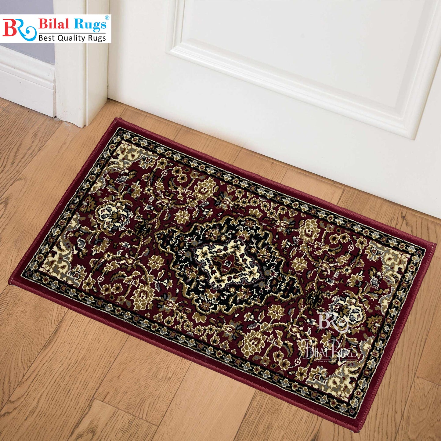 Red Polypropylene Woven Door Mat.
Size : 40 cm x 75 cm