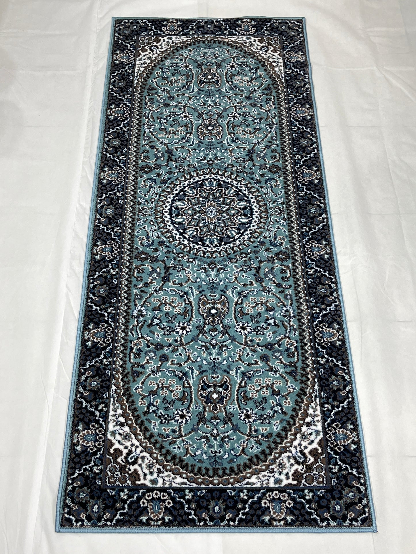 Feroze Persian Polypropylene Woven Rug. Size : 2.6 ft width x 6.6 ft length (80 cm x 200cm)