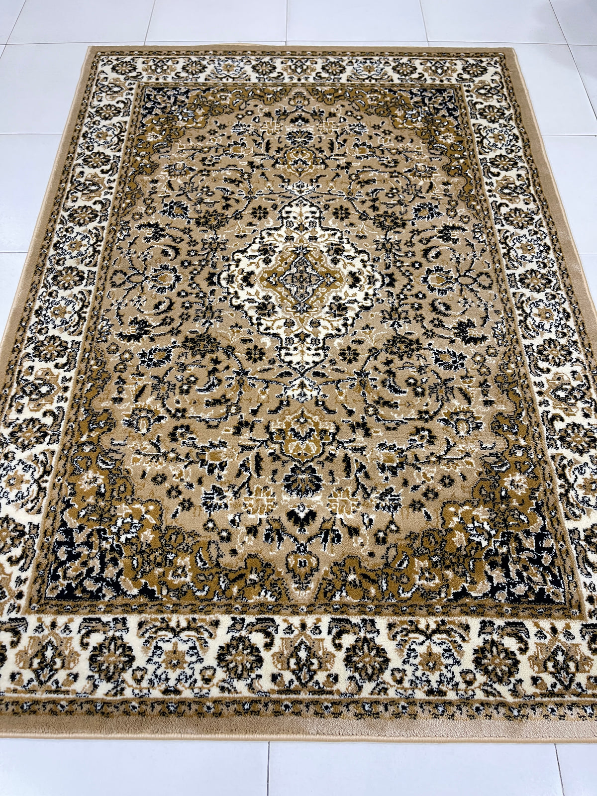 Persian polypropylene Rug,back woven(Article-01-Beige)