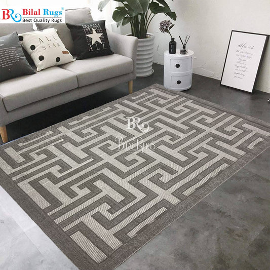 Irani Vintage Woven Rug.
 Article -2046-Grey
Size: 4 ft width x 6 ft length ( 120cm x 180 cm)