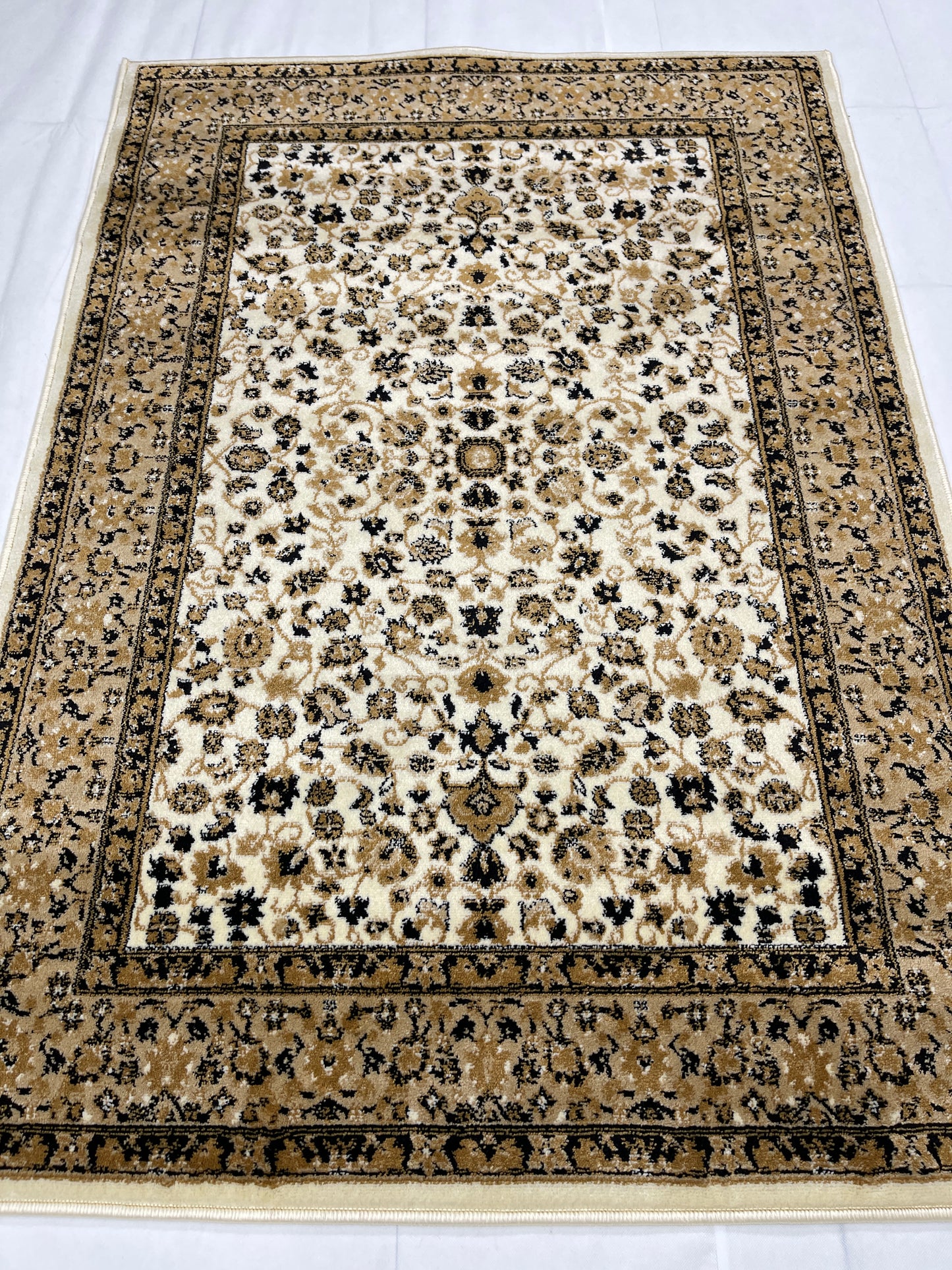 Persian polypropylene Rug,back woven(Article-140-Off white)