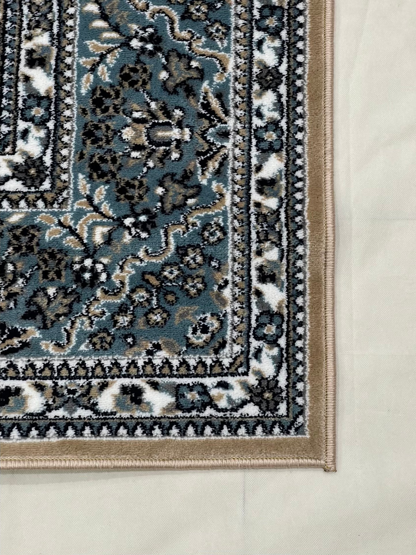 Persian polypropylene Rug,back woven(Article-22-mink , blue)
Size : 6.6 ft width x 9.6 ft length (200cm x 290cm)