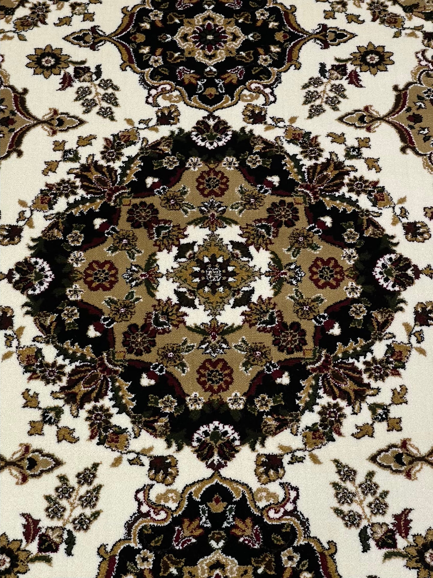 Persian polypropylene Rug,back woven(Article-186-Off white)