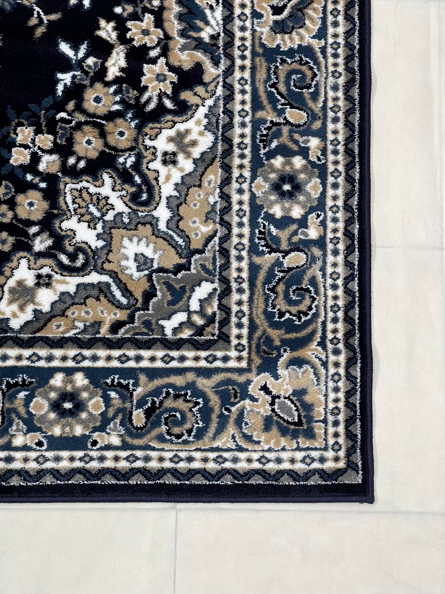 Persian polypropylene Rug,back woven(Article-35-Blue )
Size : 5ft width x 7.3ft length (150cm x 220cm)