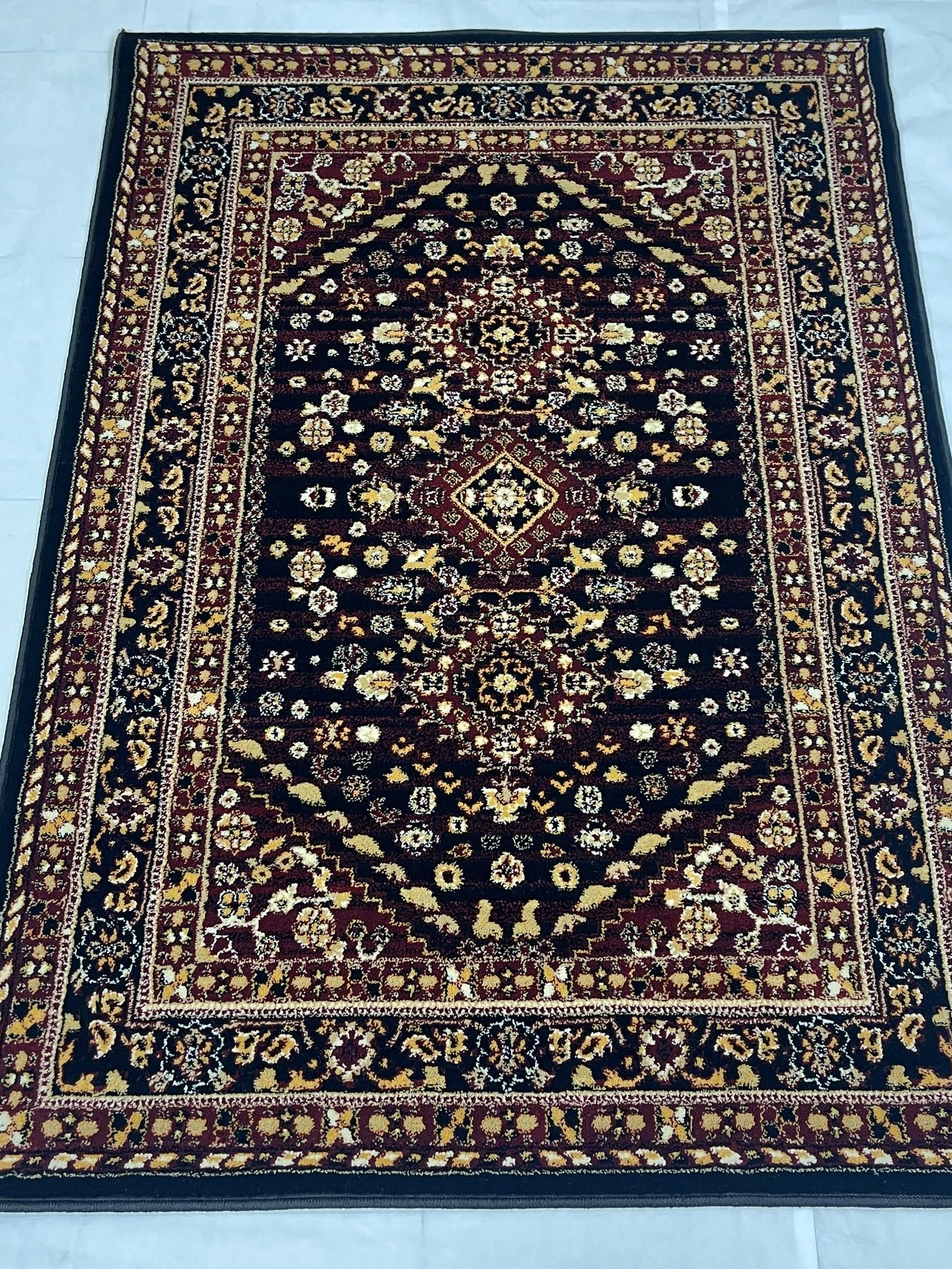 Persian polypropylene Rug,back woven
(Article-23-Black)