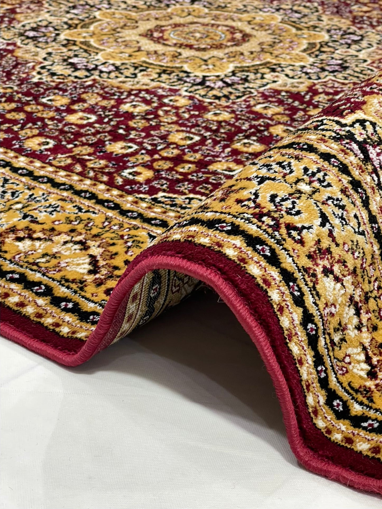 Persian polypropylene Rug,back woven(Article-04-Red)
