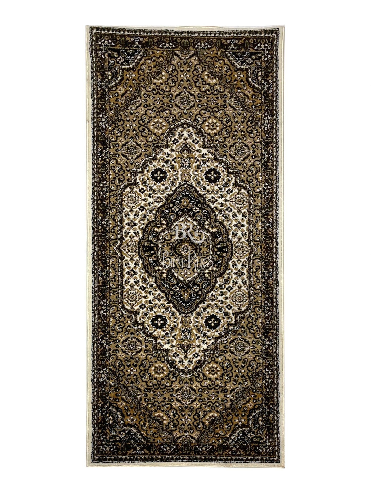 Off white Persian Polypropylene Woven Runner.
Size : 2.6 ft width x 6.3 ft length
(80 cm x 200cm)