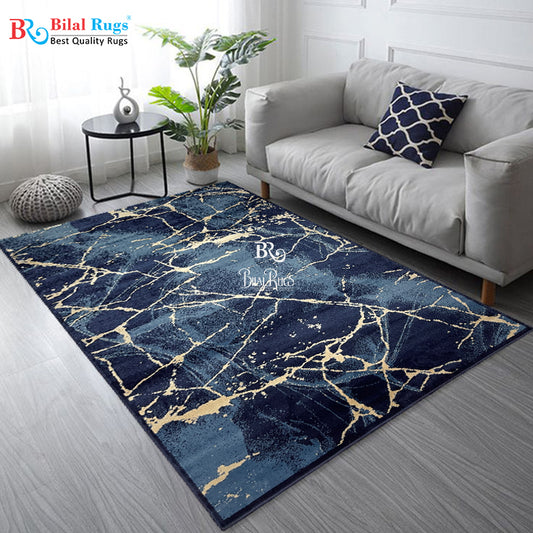 Modern polypropylene Rug,back woven(Article-3566-Blue)
Size : 6.6 ft width x 9.6 ft length (200cm x 290cm)