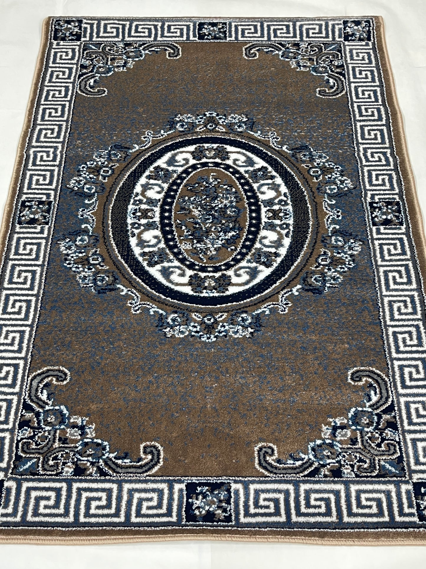 Modern Polypropylene Rug,Woven Back (Article-75-Mink) Size : 3 ft width x 5 ft length (100cm x 150 cm)