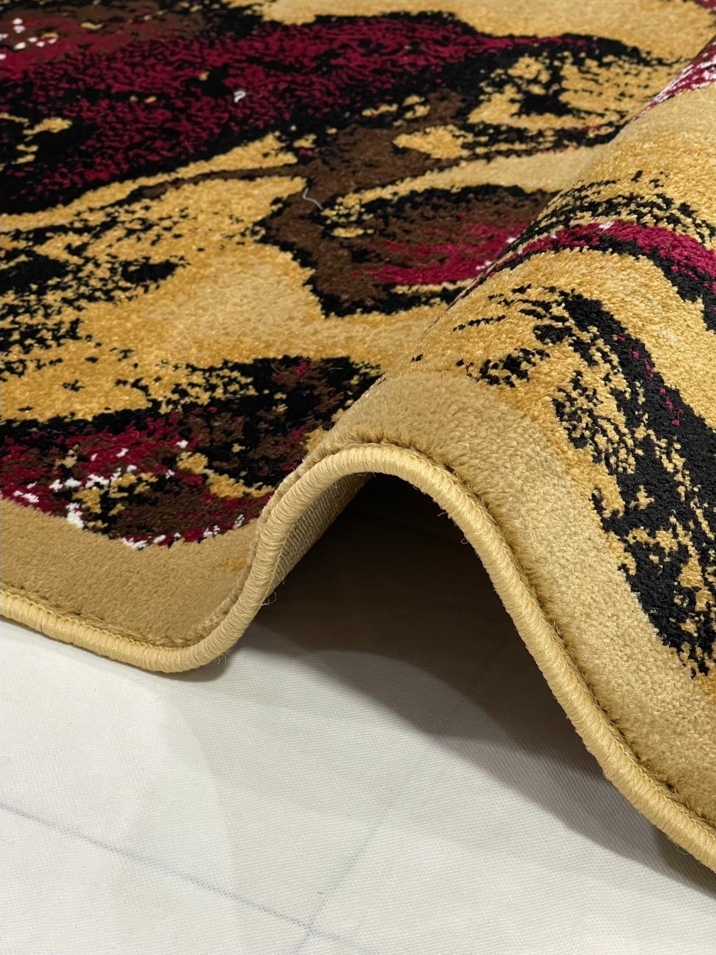 Modern polypropylene Rug,back woven(Article-1765-Beige)