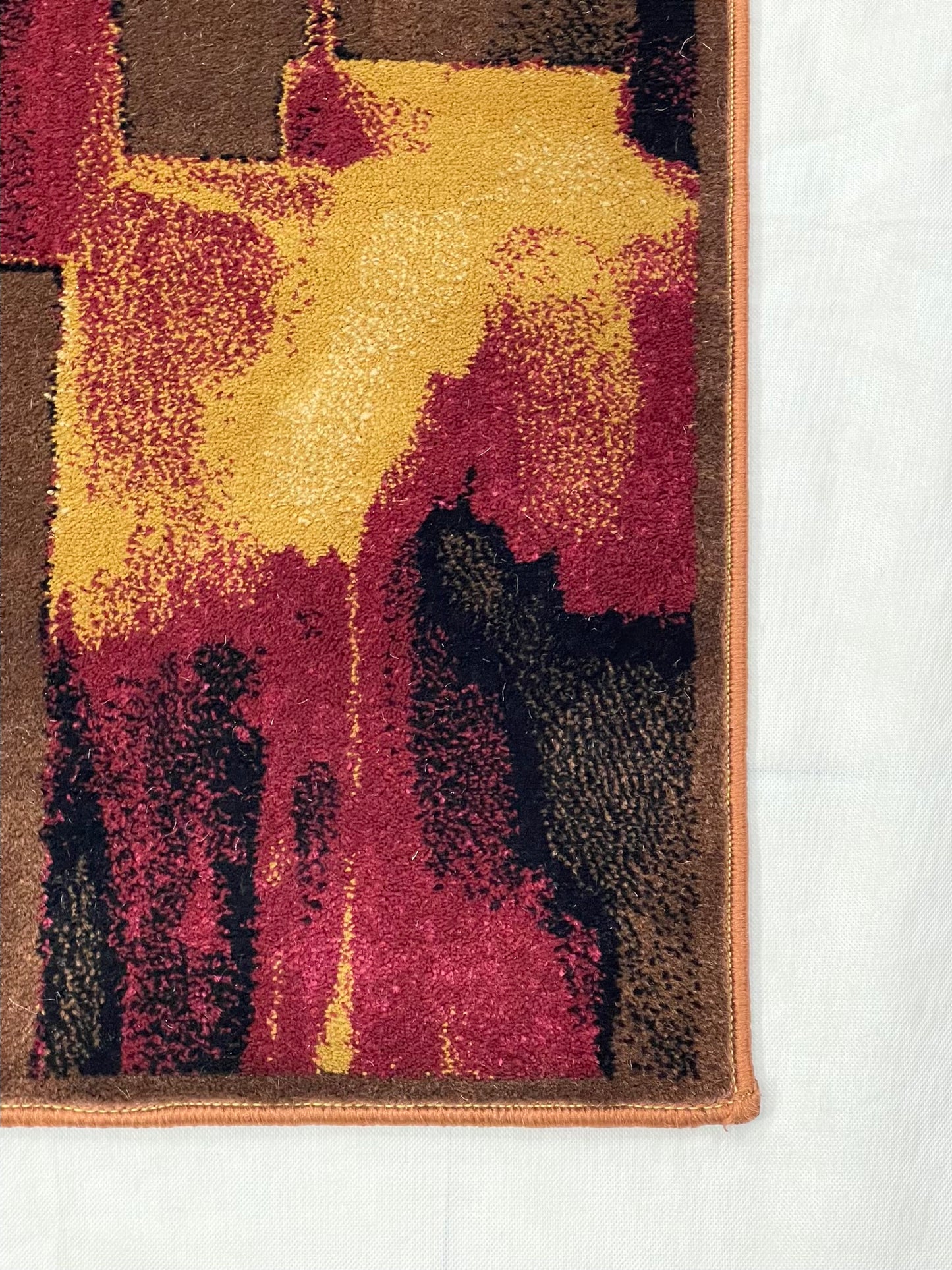 Modern polypropylene Rug,back woven(Article-1412-Brown)
Size : 5ft width x 7.3ft length (150cm x 220cm)
