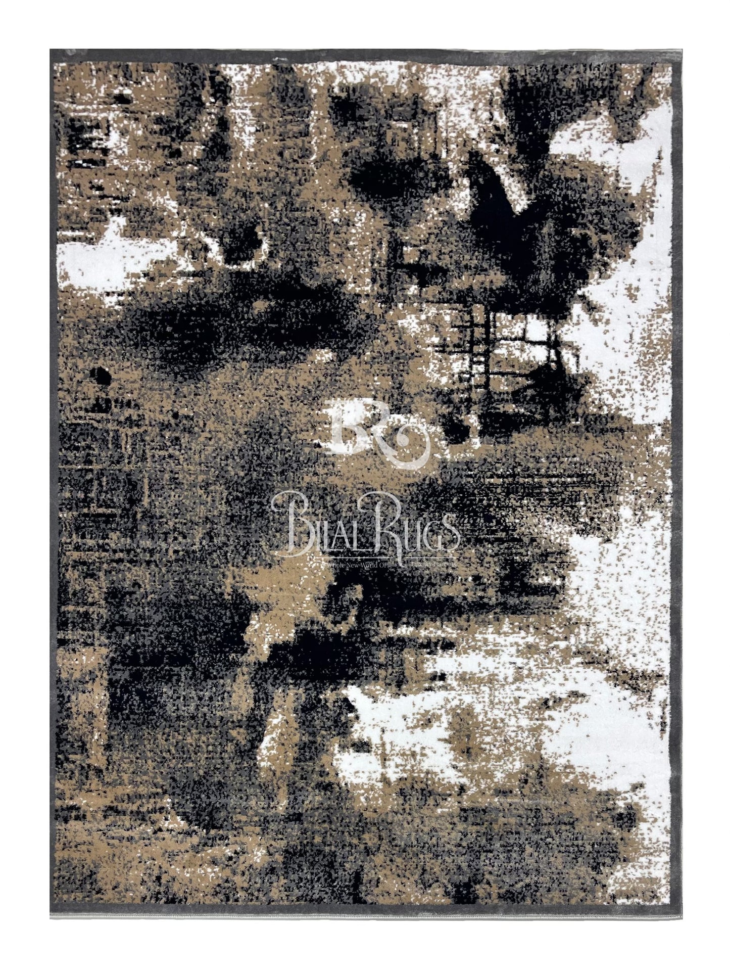 Modern Polypropylene Rug,back woven(Article-1654-Grey)
Size : 5ft width x 7.3ft length (150cm x 220cm)