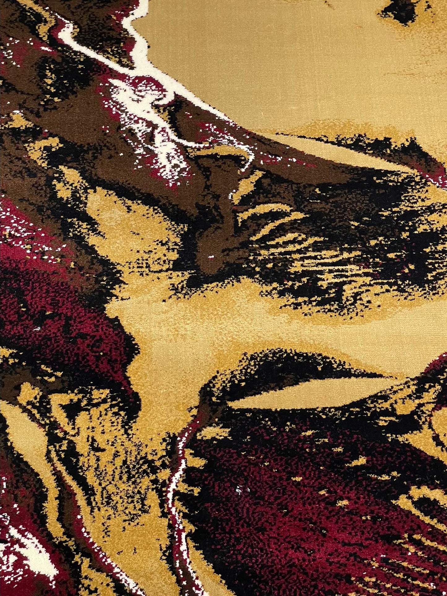 Modern polypropylene Rug,back woven(Article-1765-Beige)