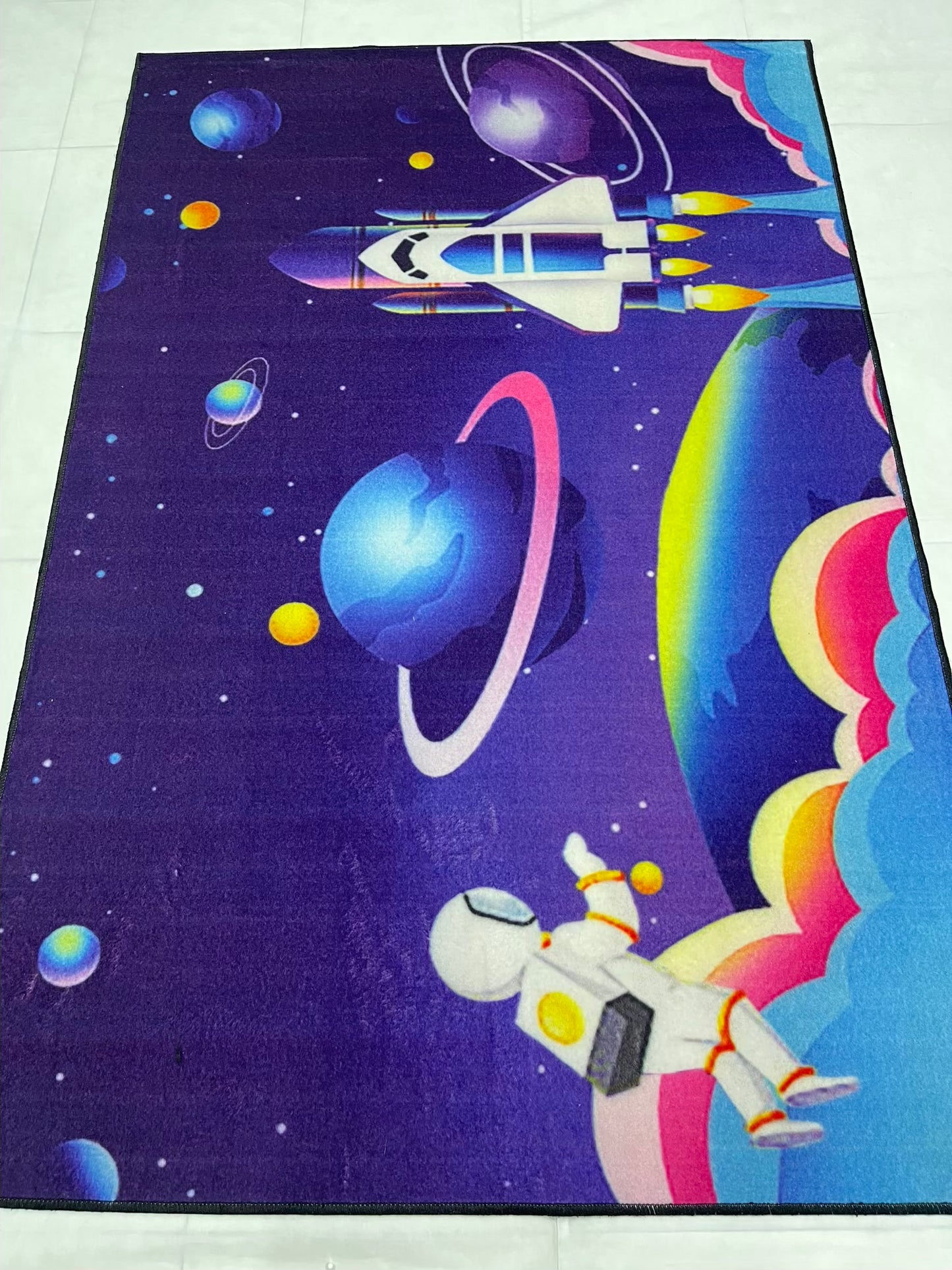 TPR Non Woven Rugs For Kids Room
Article-31-Purple ,Blue