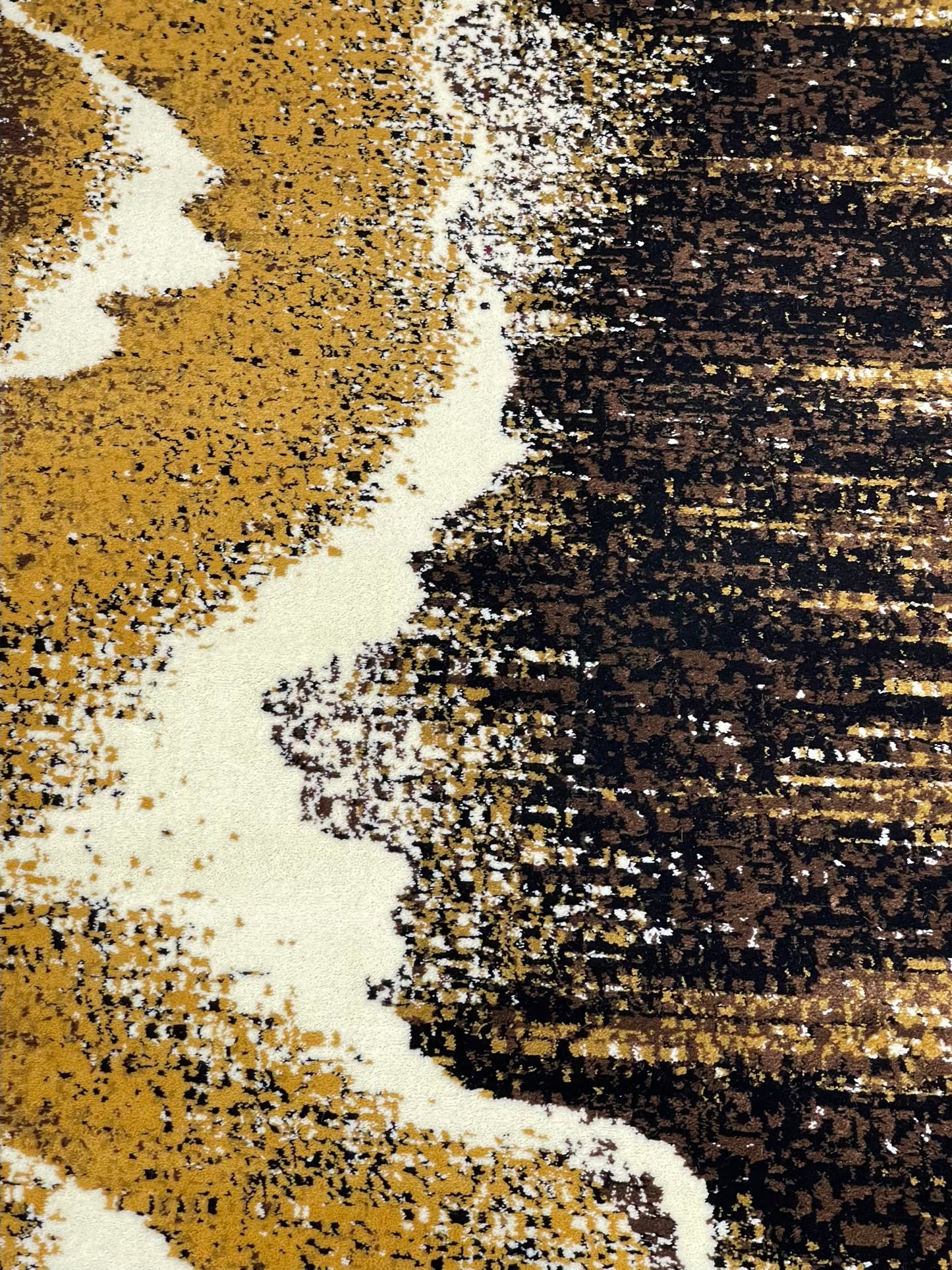 Modern polypropylene Rug,back woven(Article-670-Black)
Size : 5ft width x 7.3ft length (150cm x 220cm)