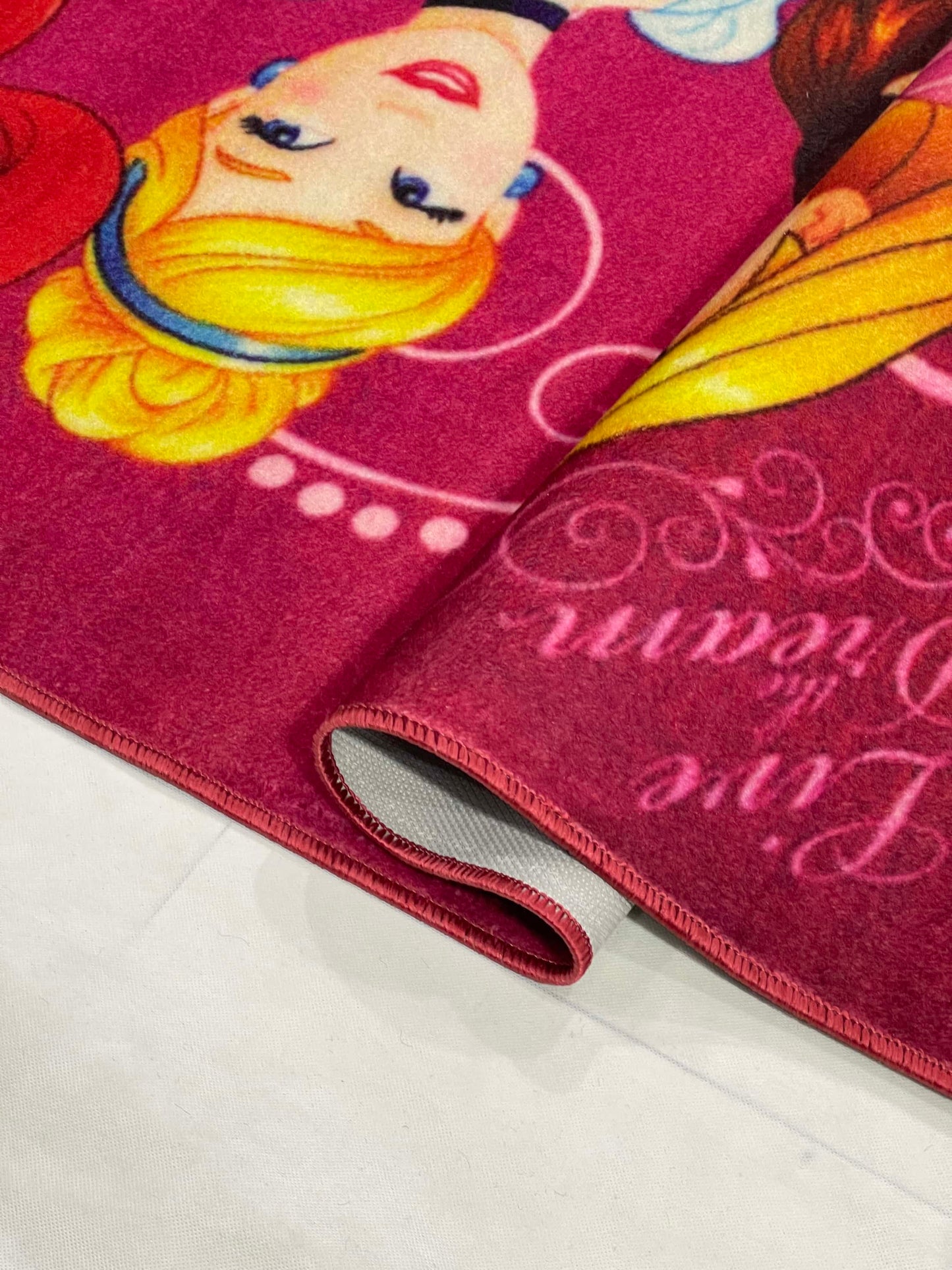 TPR Non Woven Rugs For Kids Room Article-75-Pink