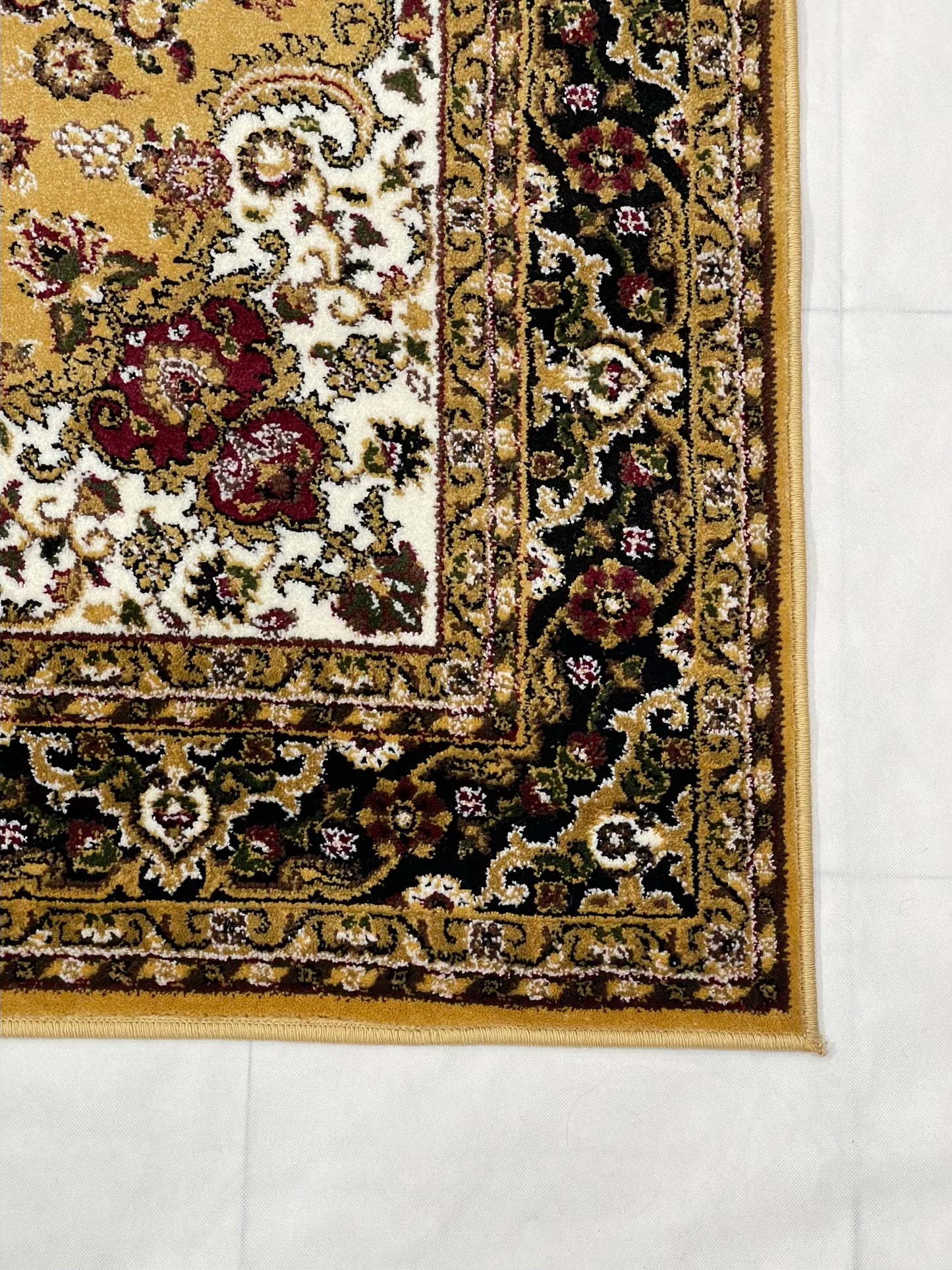 Persian Polypropylene Rug,back woven(Article-55-Gold)
Size : 5ft width x 7.3ft length (150cm x 220cm)