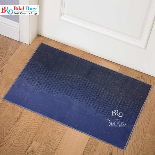 Blue Polypropylene Woven Door Mat.
Size : 50 cm x 80 cm