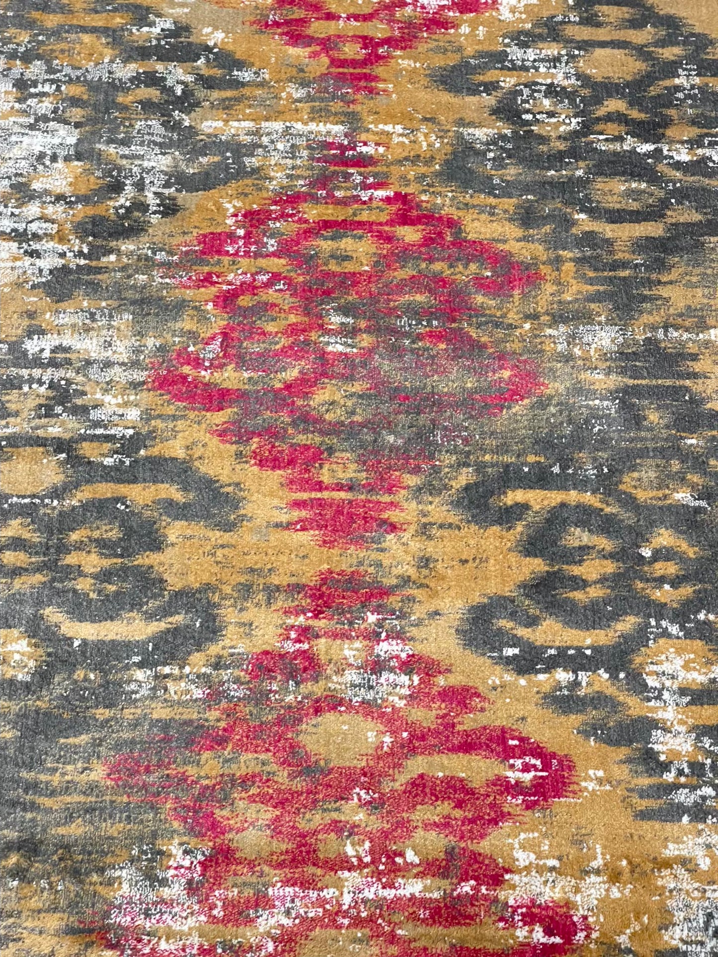 Modern Turkish Silk , Woven Back (Article-1302-Beige ,Multi) Size : 5 ft width x 7.3 ft length