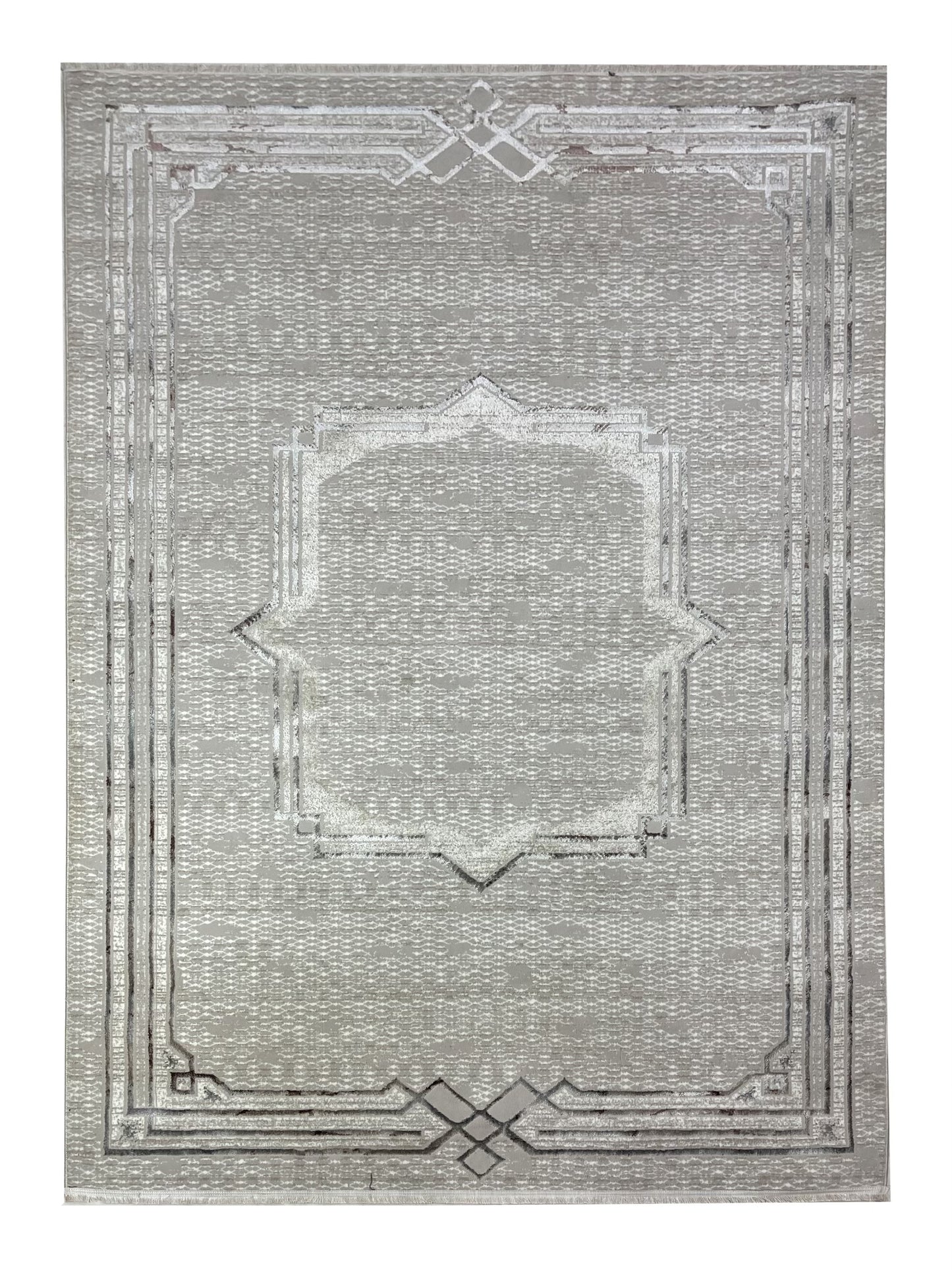 Turkish Top Quality Silk.(Article-1090-Cream ) Size: 6.6 ft width x 9.6 ft length (200cm x 290cm)