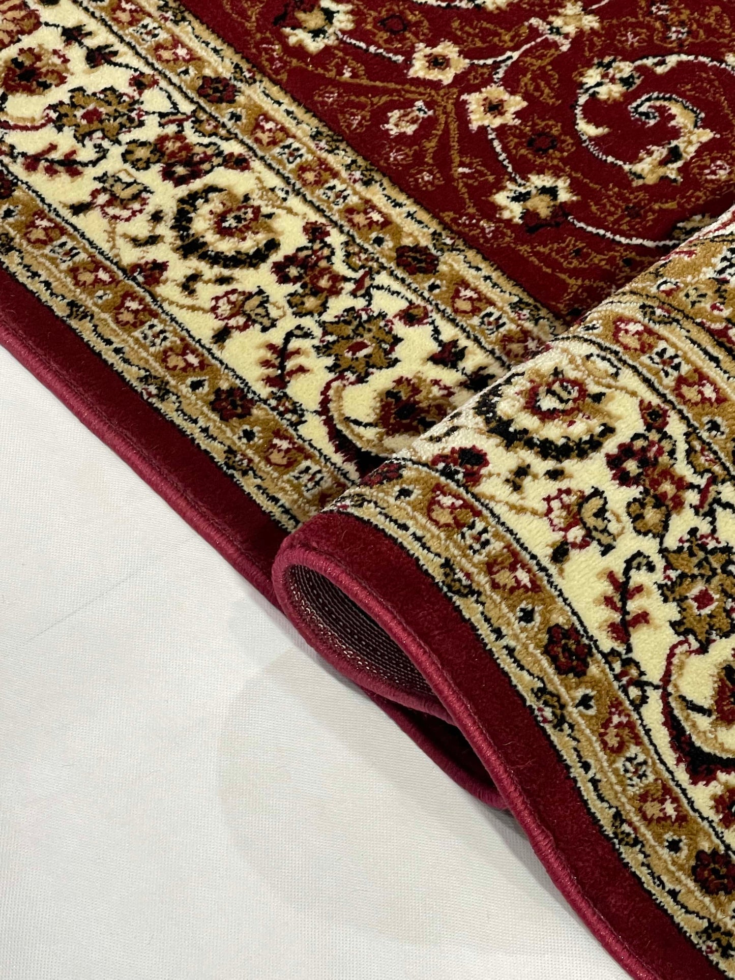 Persian Polypropylene Rug,back woven(Article-19-Red)
