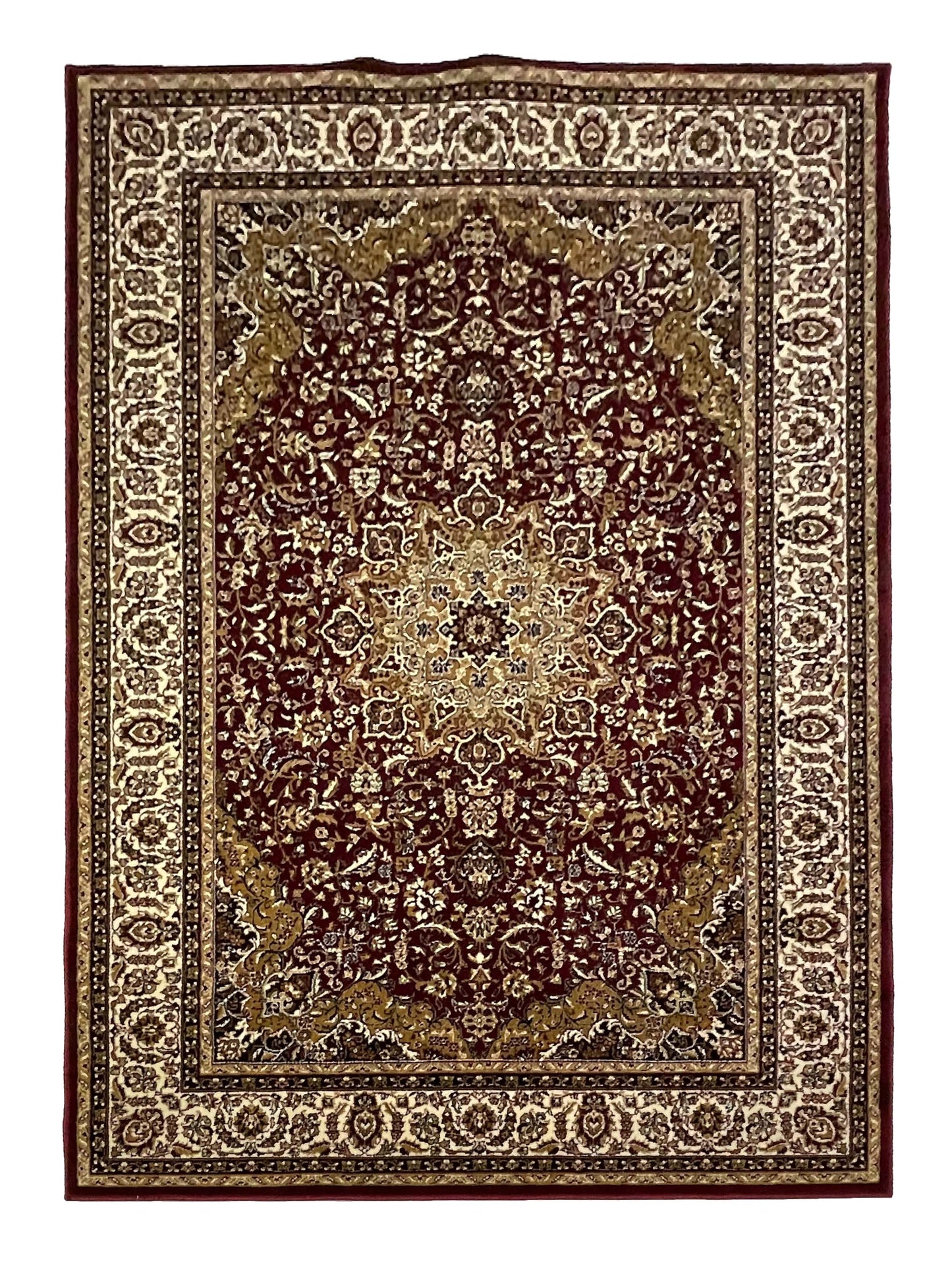 Persian polypropylene Rug,back woven(Article-20-Red)